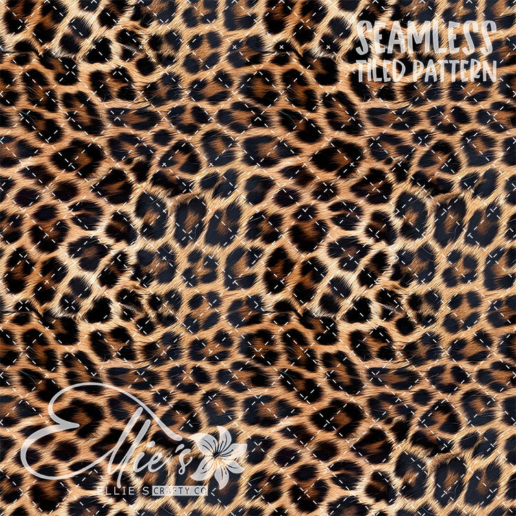 Leopard -5 Tiled Pattern Digital Images (Seamless)