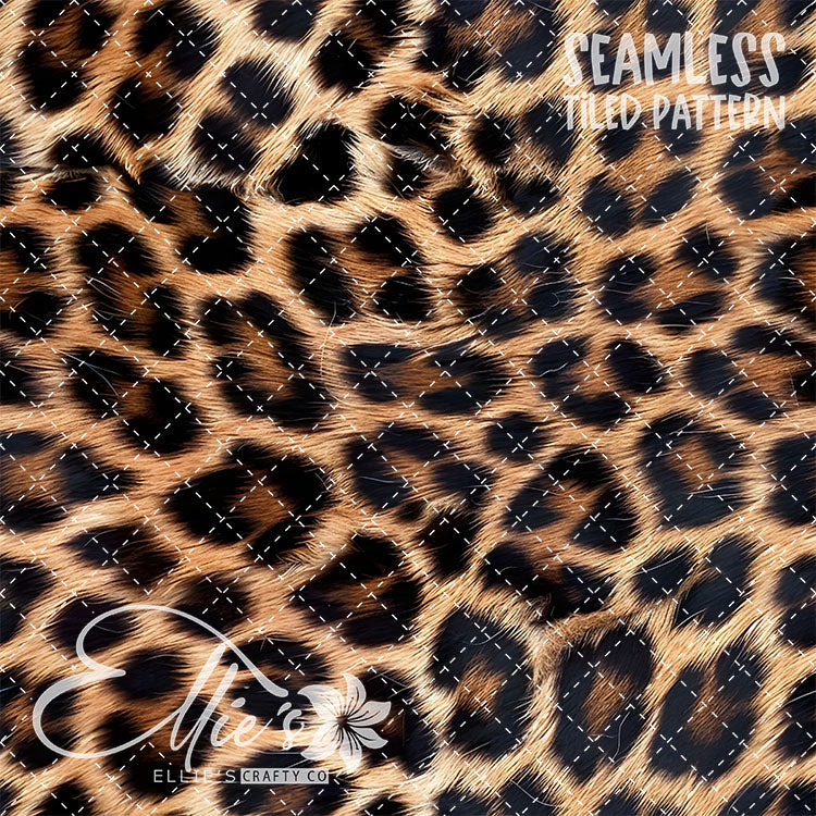 Leopard -5 Tiled Pattern Digital Images (Seamless)