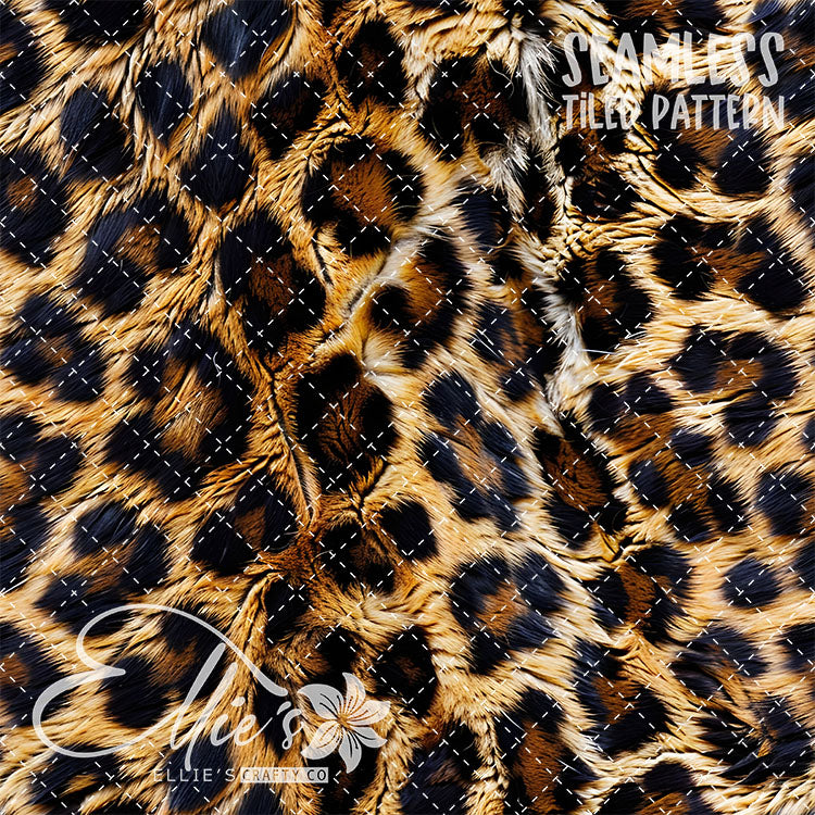 Leopard -5 Tiled Pattern Digital Images (Seamless)
