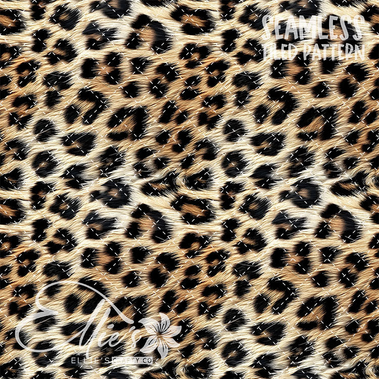 Leopard -5 Tiled Pattern Digital Images (Seamless)