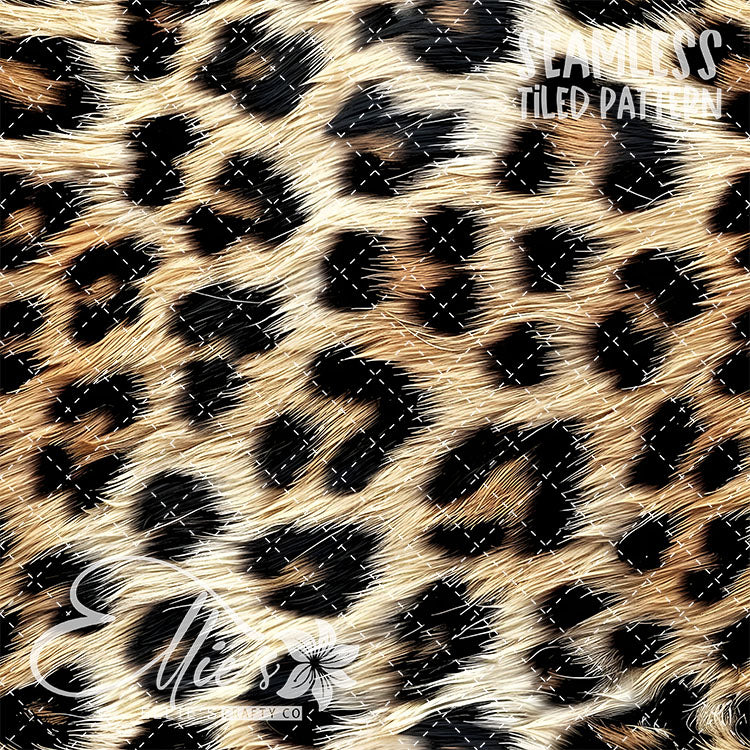 Leopard -5 Tiled Pattern Digital Images (Seamless)