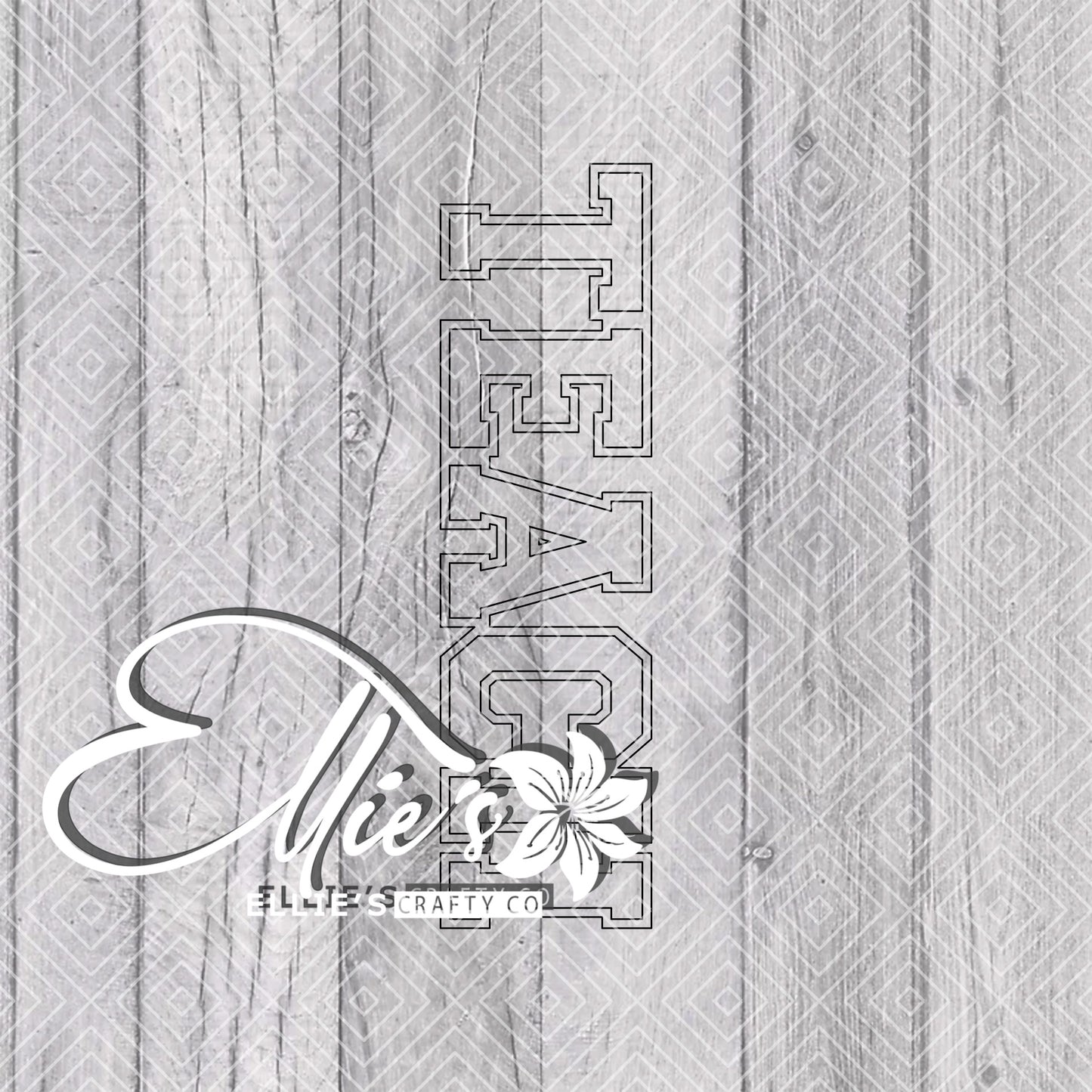 Leopard Teach Template for Straight Tumblers