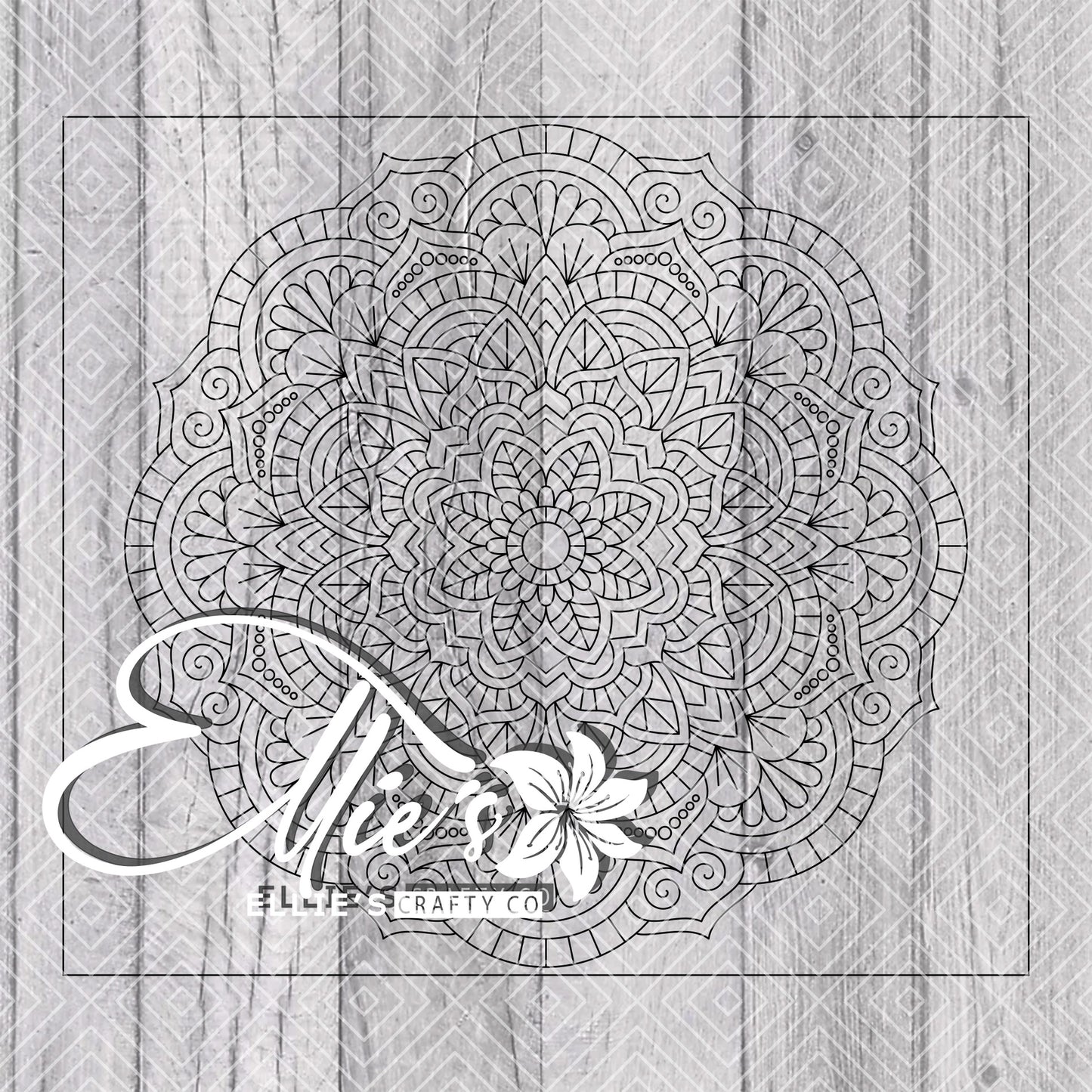Mandala Template for Straight Tumblers