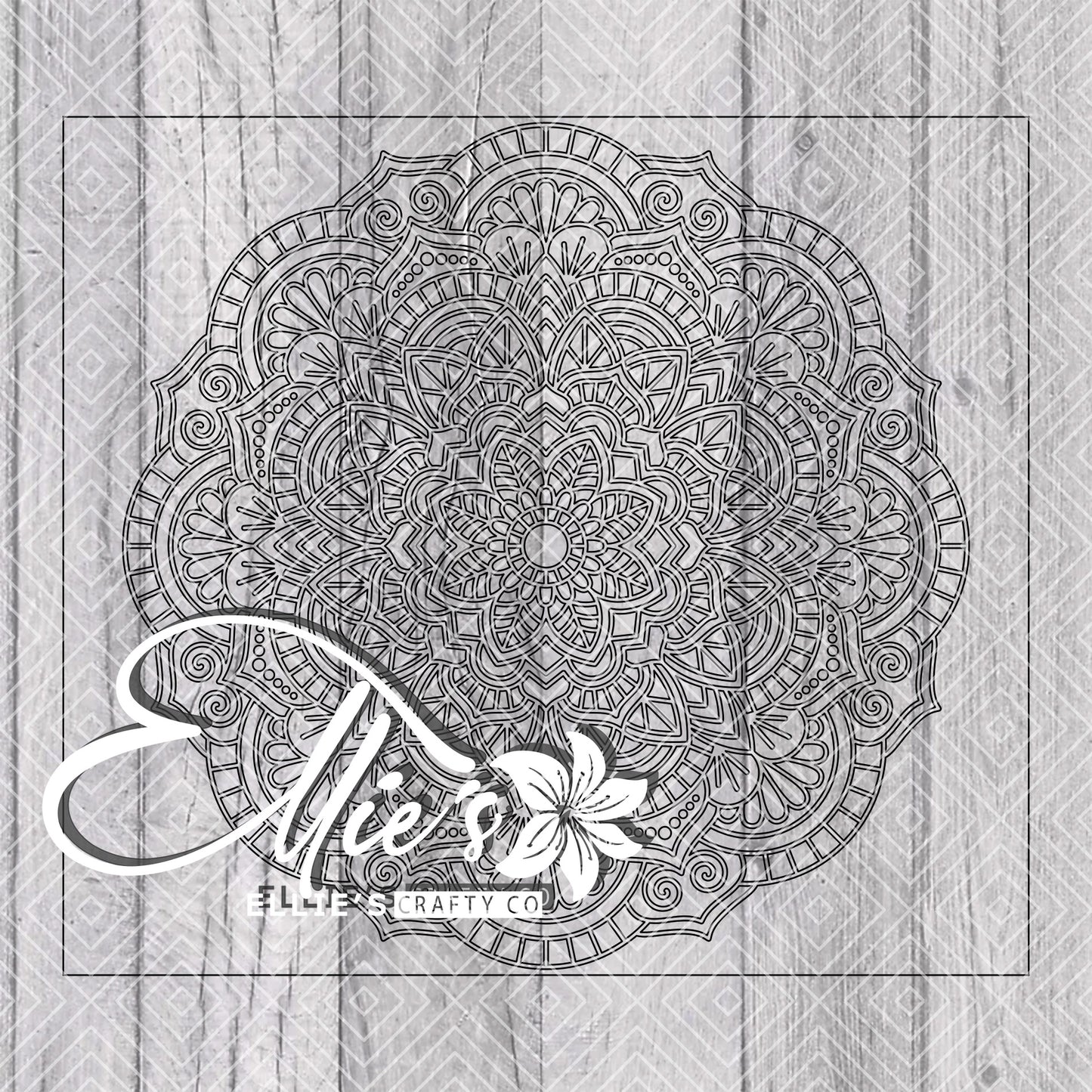 Mandala Template for Straight Tumblers