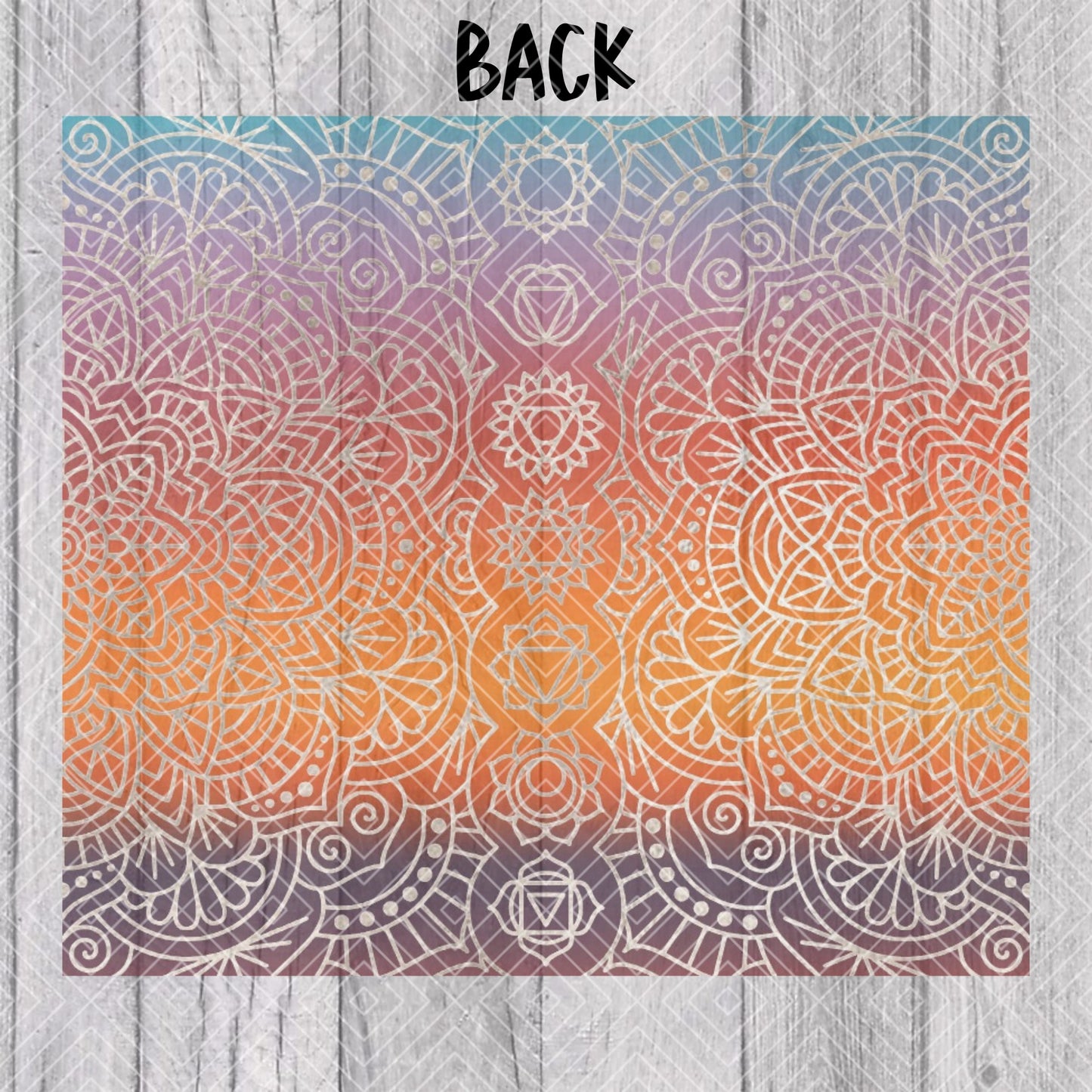 Woosah Chakras Template for Straight Tumblers