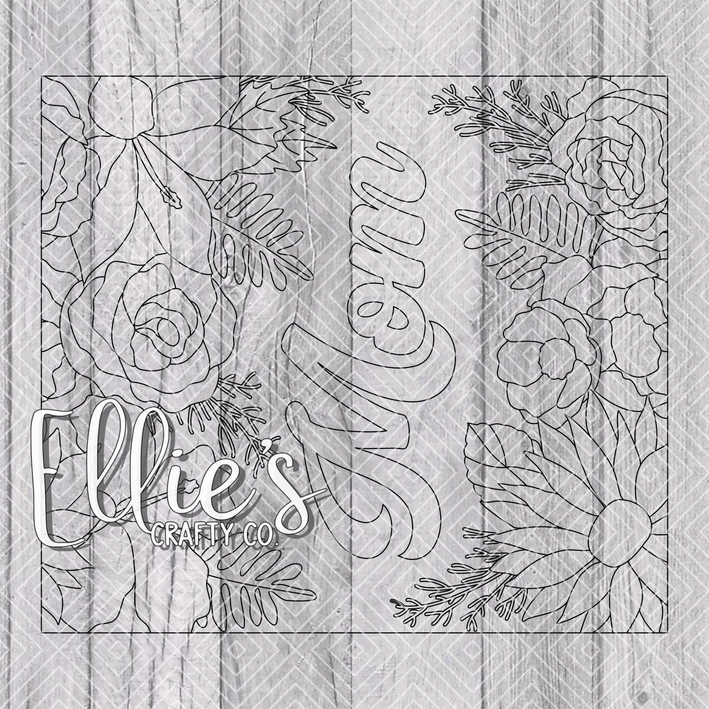 Mother's Day Bouquet Collection Template for Straight Tumblers V1