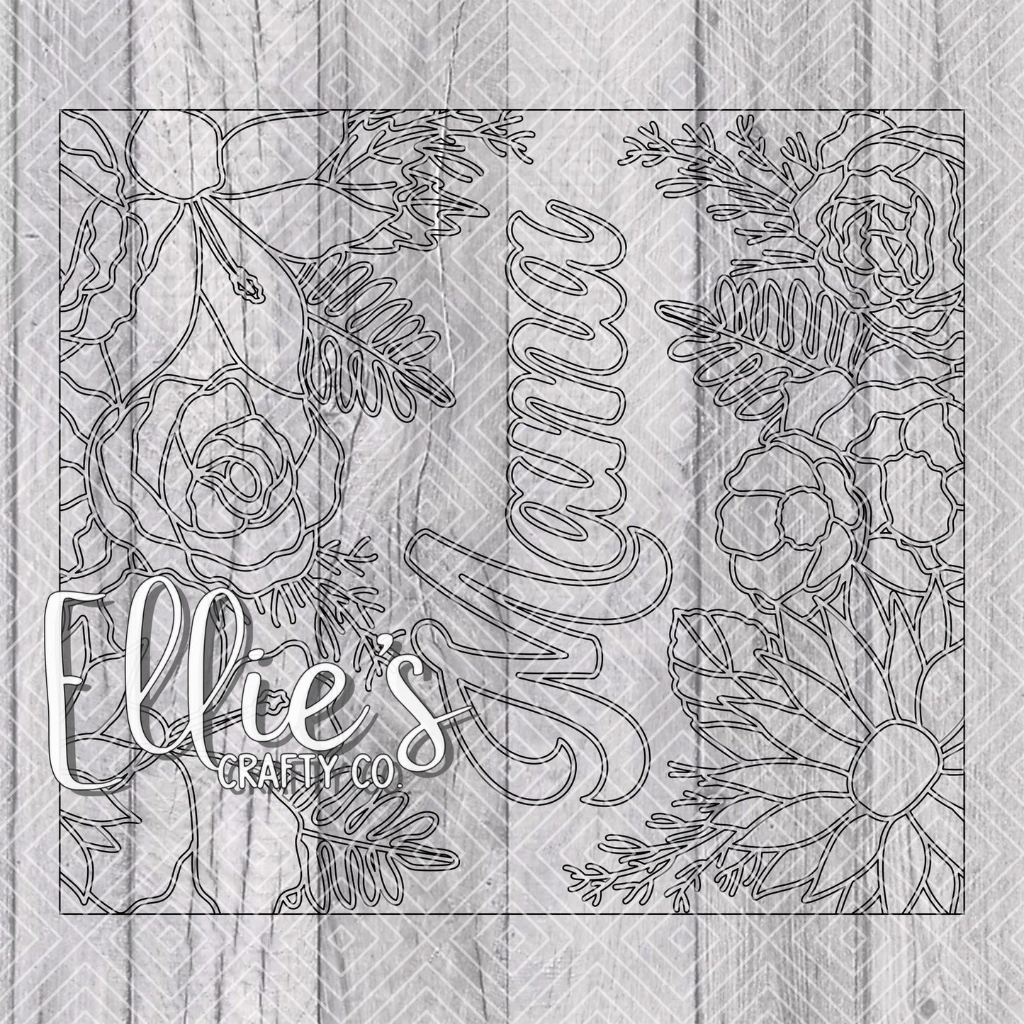 Mother's Day Bouquet Collection Template for Straight Tumblers V1