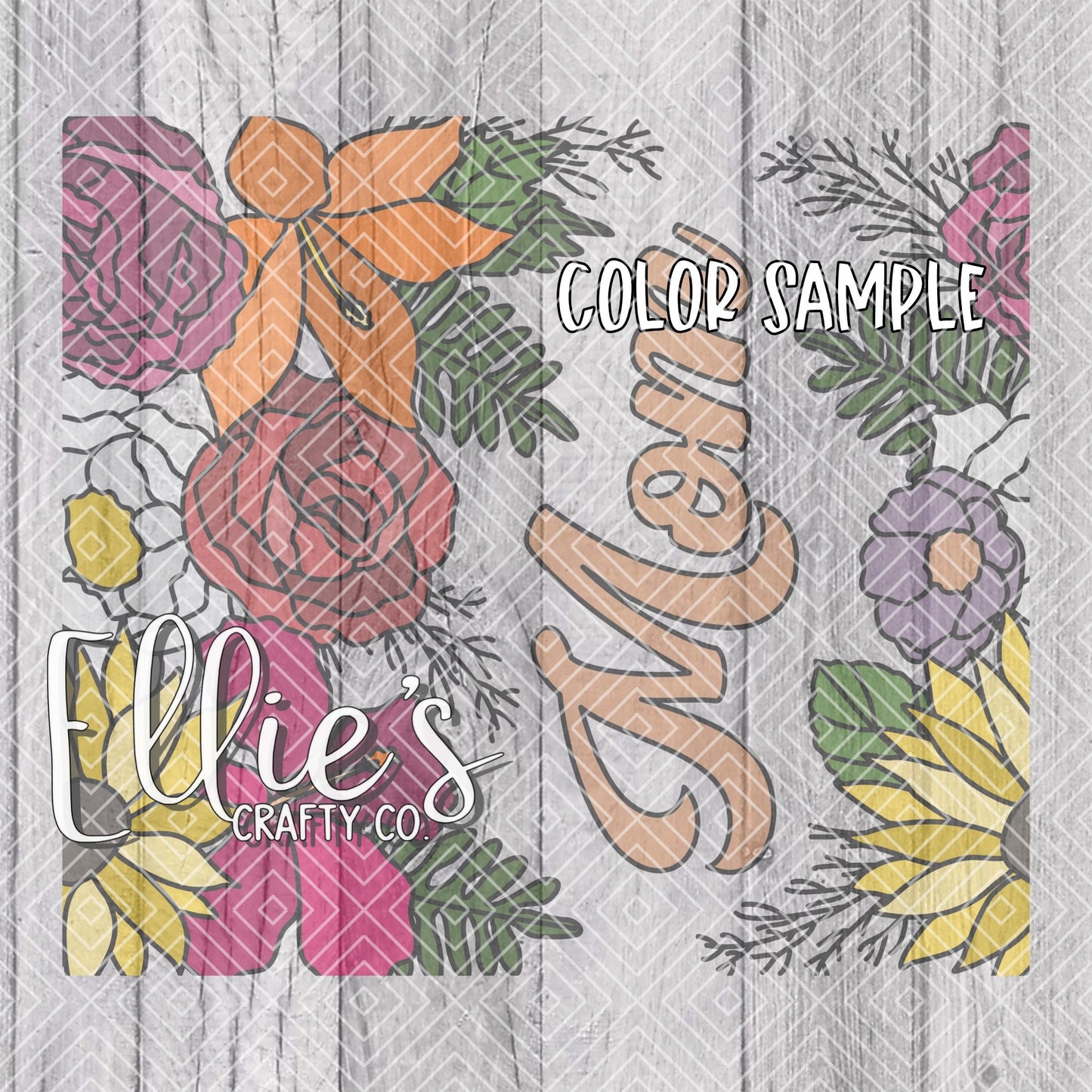 Mother's Day Bouquet Collection Template for Straight Tumblers V1