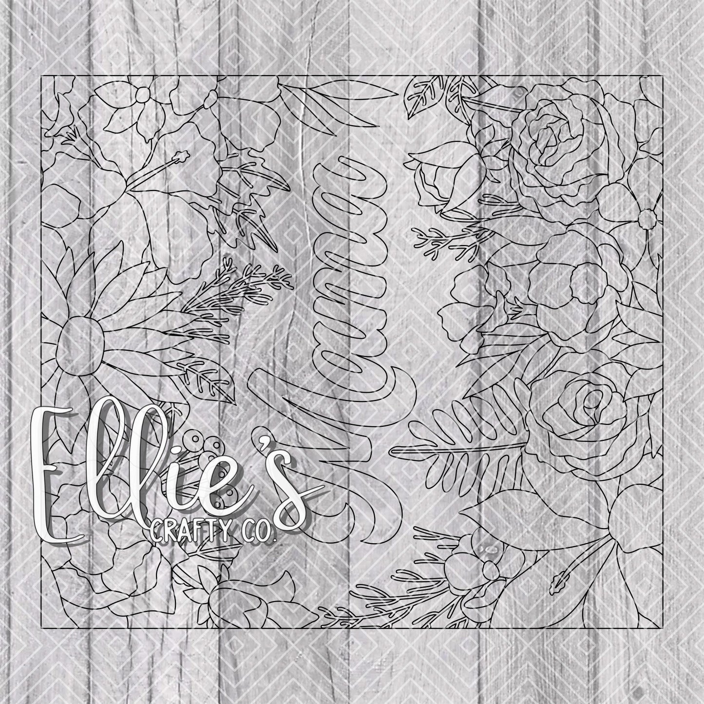 Mother's Day Bouquet Collection Template for Straight Tumblers V2