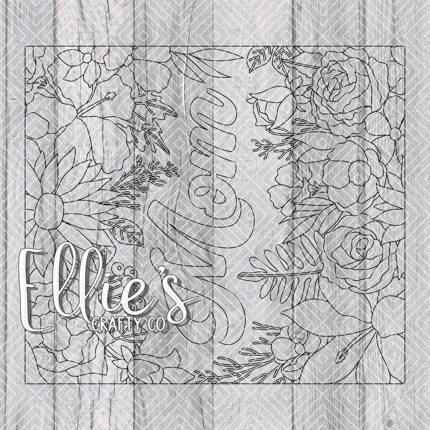 Mother's Day Bouquet Collection Template for Straight Tumblers V2