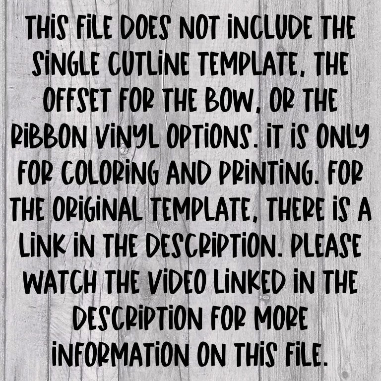Editable Pencil Bow and Digital Images (Seamless) for Straight Tumblers (Single cutline Template and offsets not include)