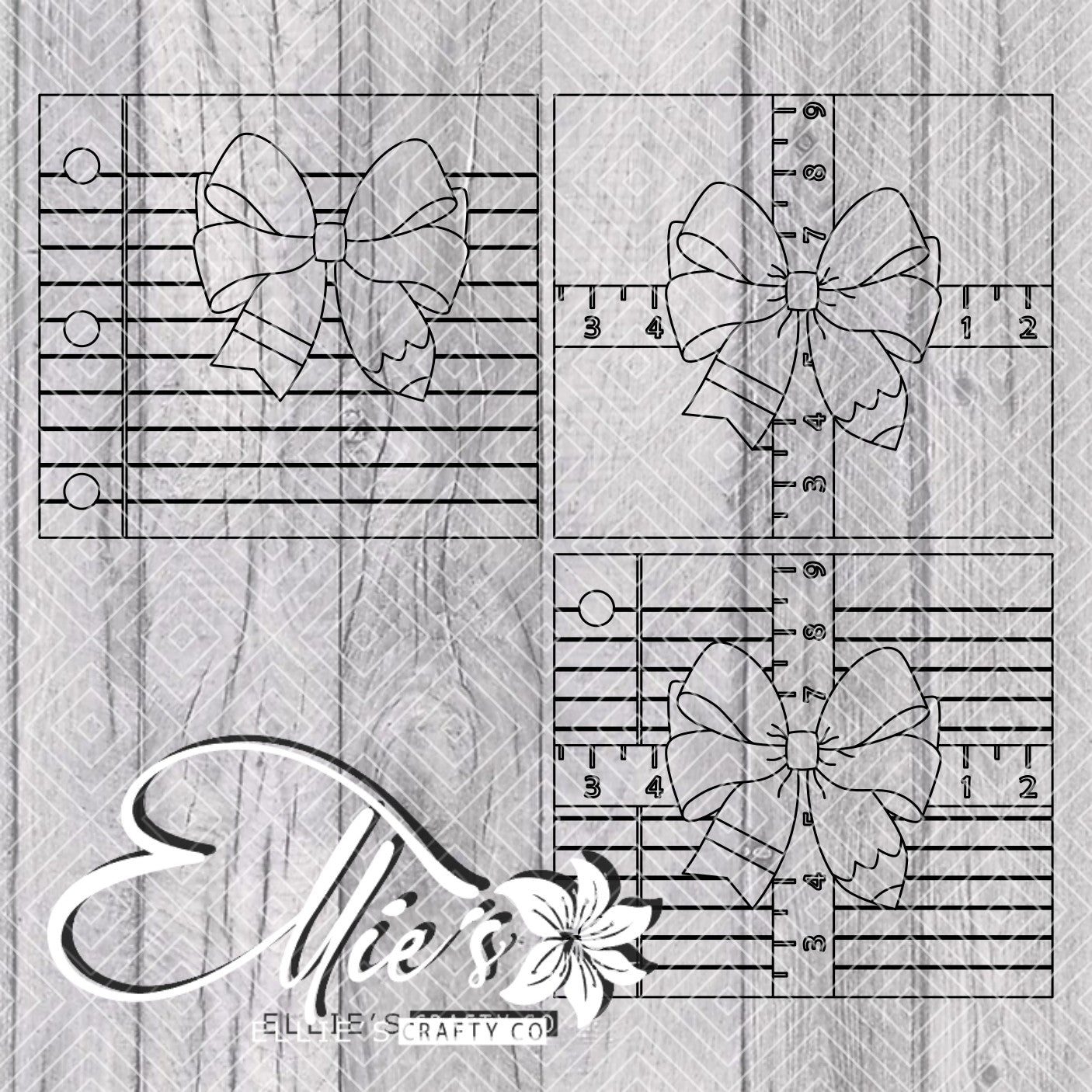 Pencil Bow Teacher Gift Template for Straight Tumblers