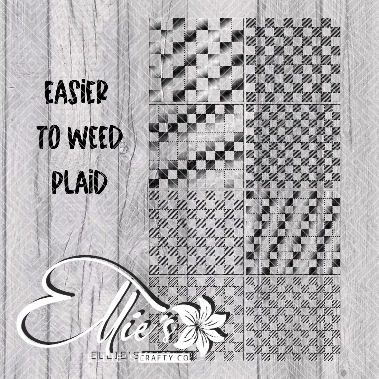 Buffalo Plaid Vertical Template for Straight Tumblers V3