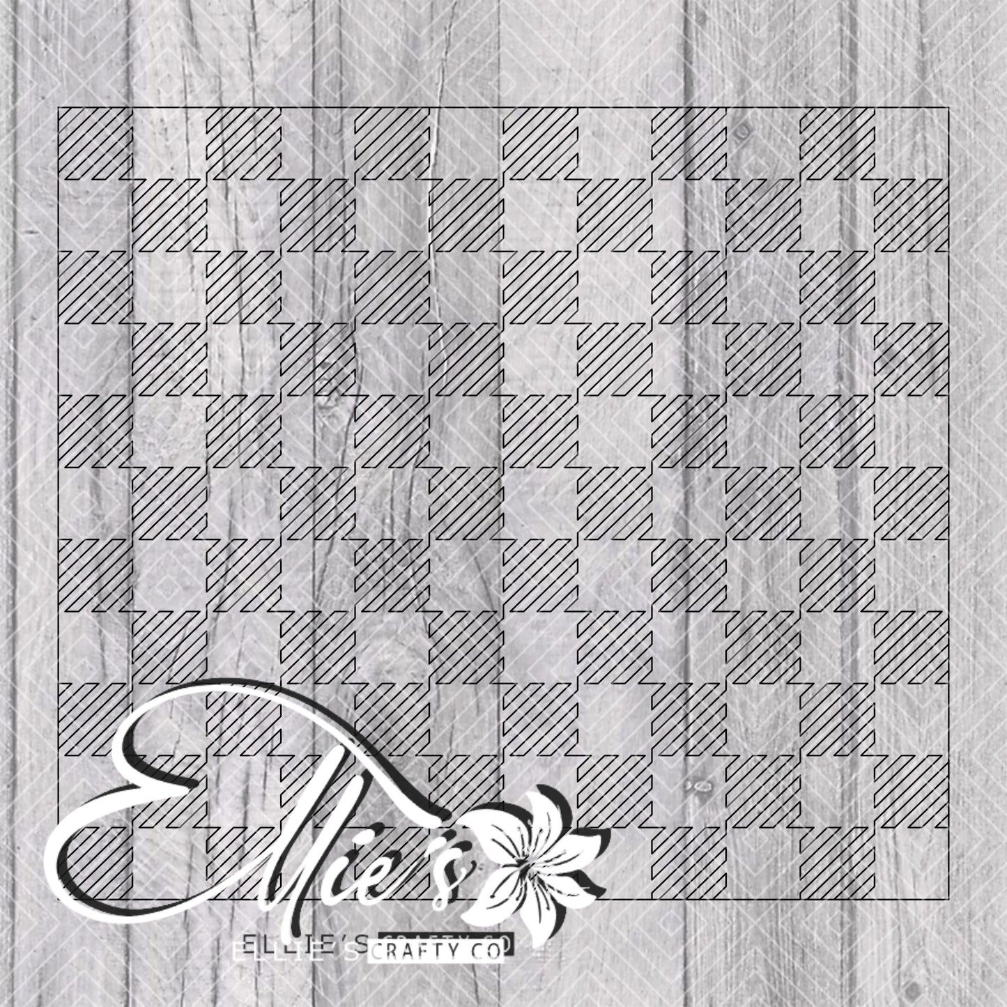 Buffalo Plaid Vertical Template for Straight Tumblers V3