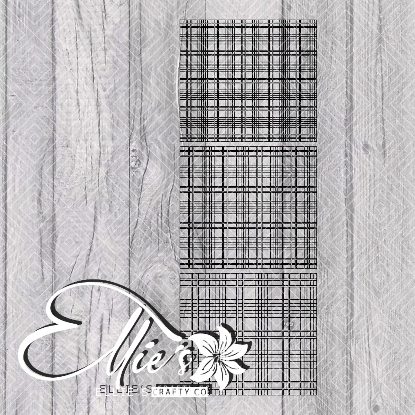 Bouji Plaid Template for Straight Tumblers