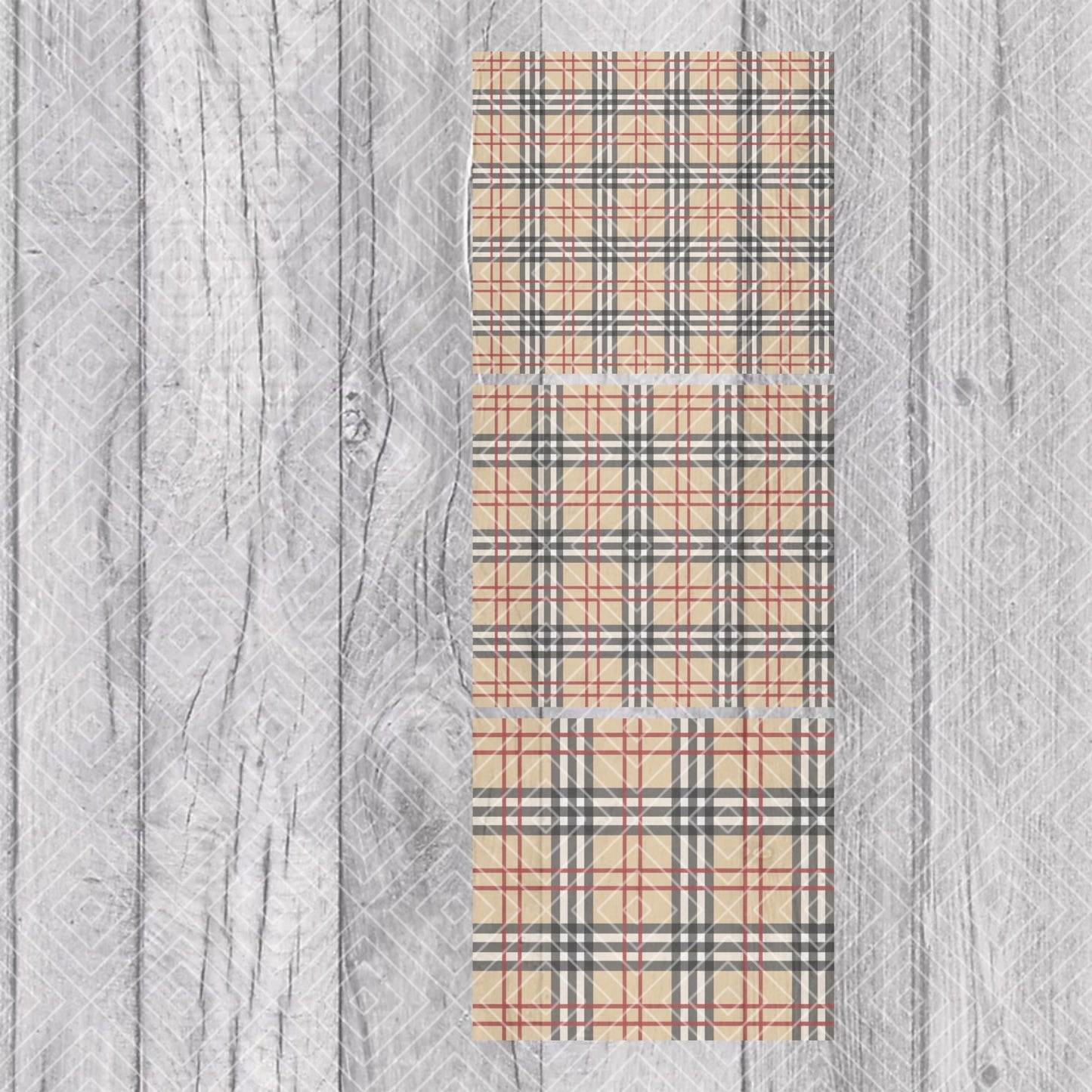 Bouji Plaid Template for Straight Tumblers