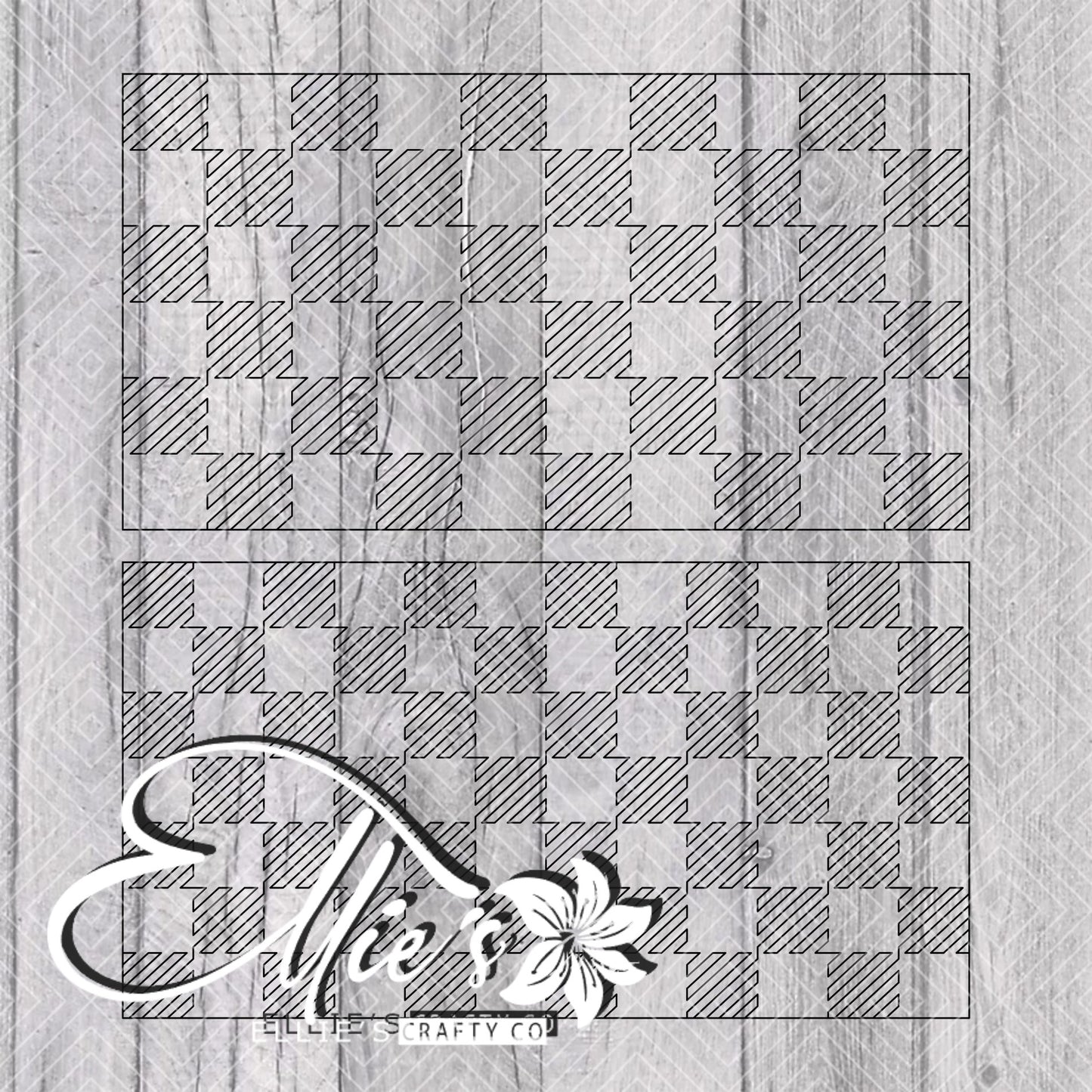 Buffalo Plaid Vertical Template for Mini Skinny Tumblers