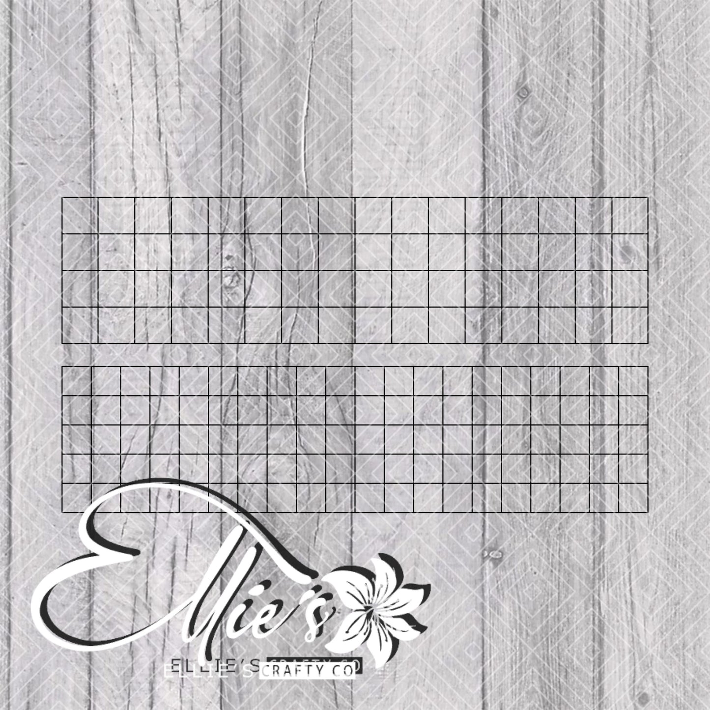 Buffalo Plaid Template for Mini Shot Glass Tumblers