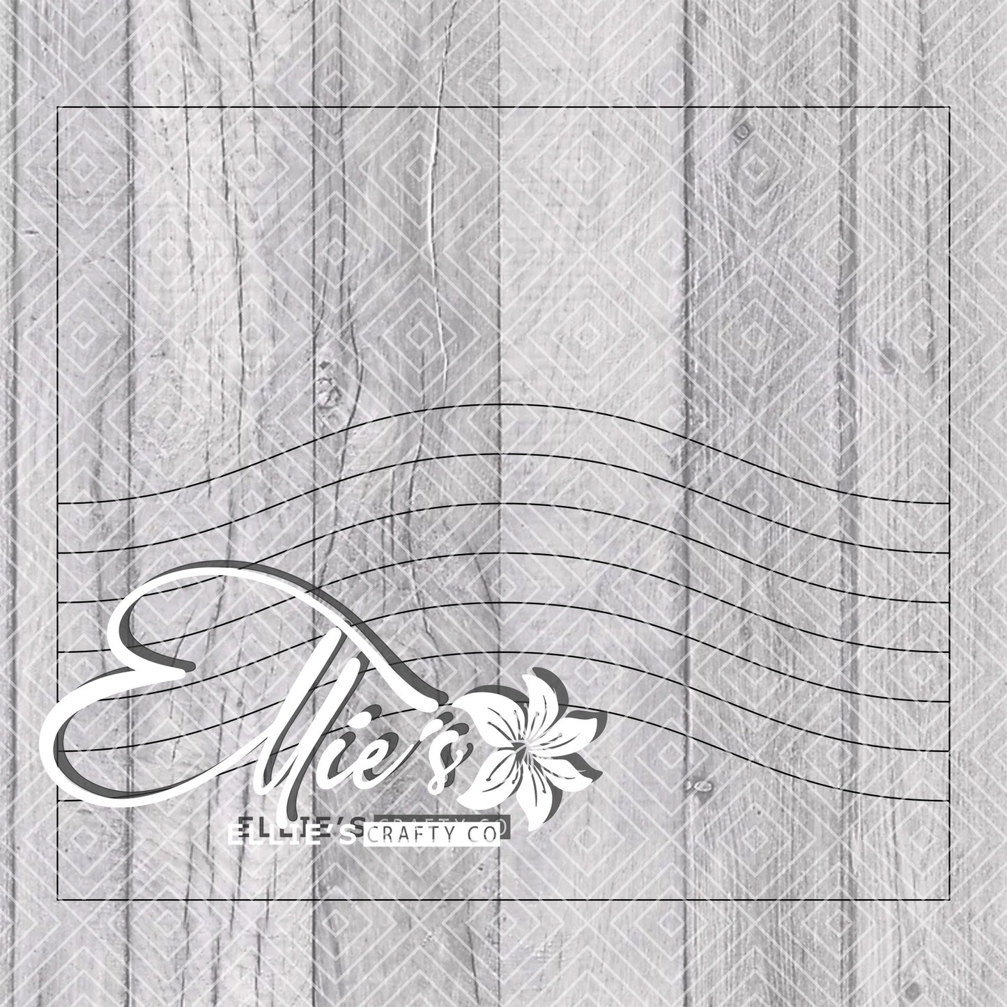 Pride Wave Split Template for Straight Tumblers