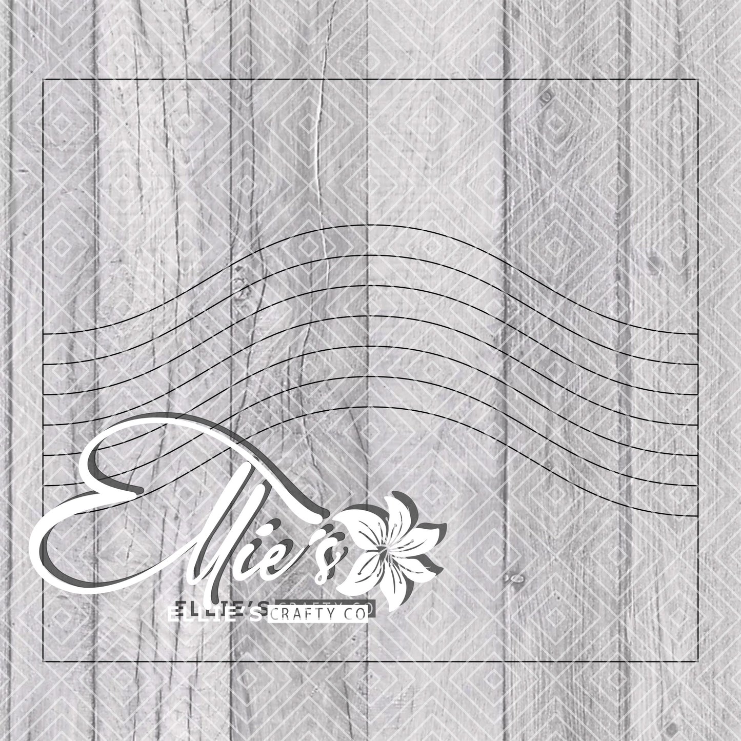 Pride Wave Split Template for Straight Tumblers