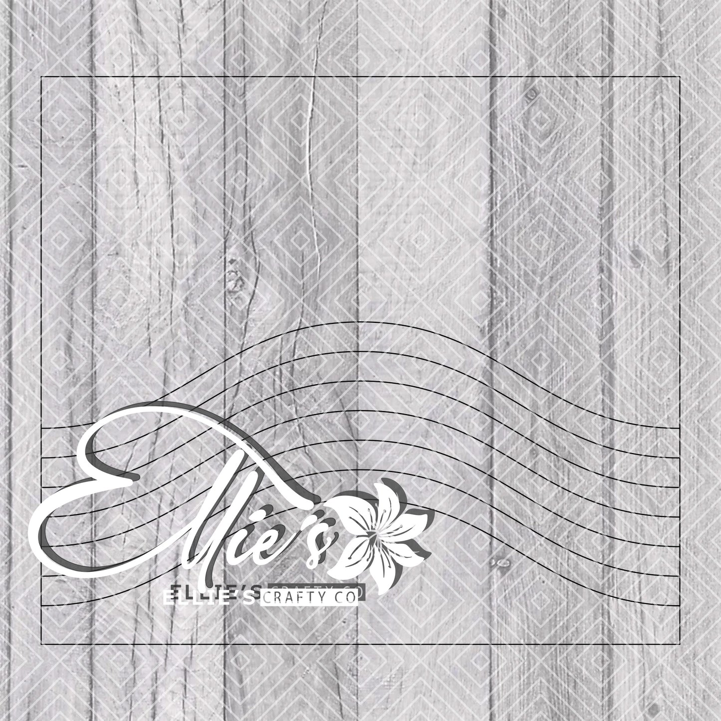 Pride Wave Split Template for Straight Tumblers