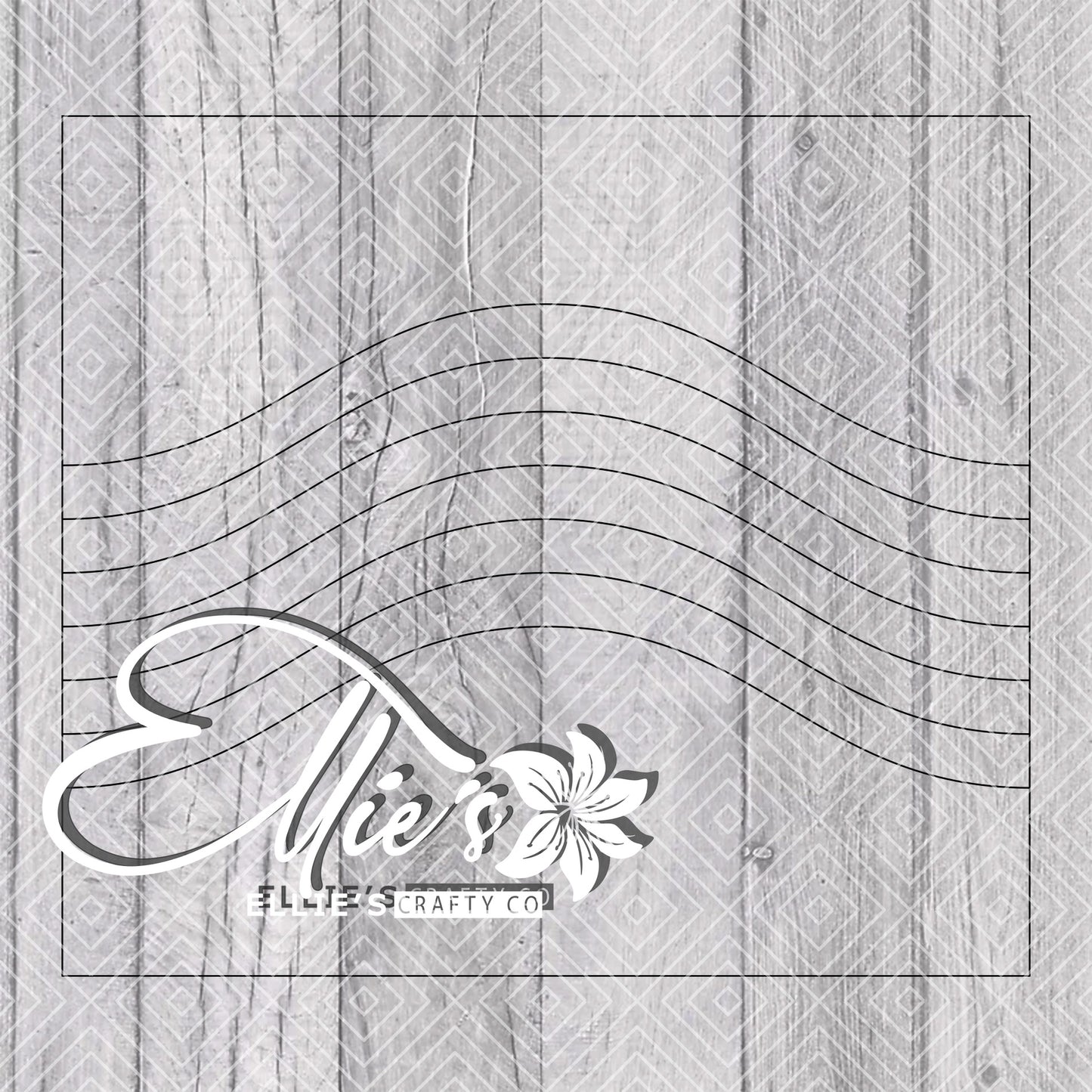 Pride Wave Split Template for Straight Tumblers