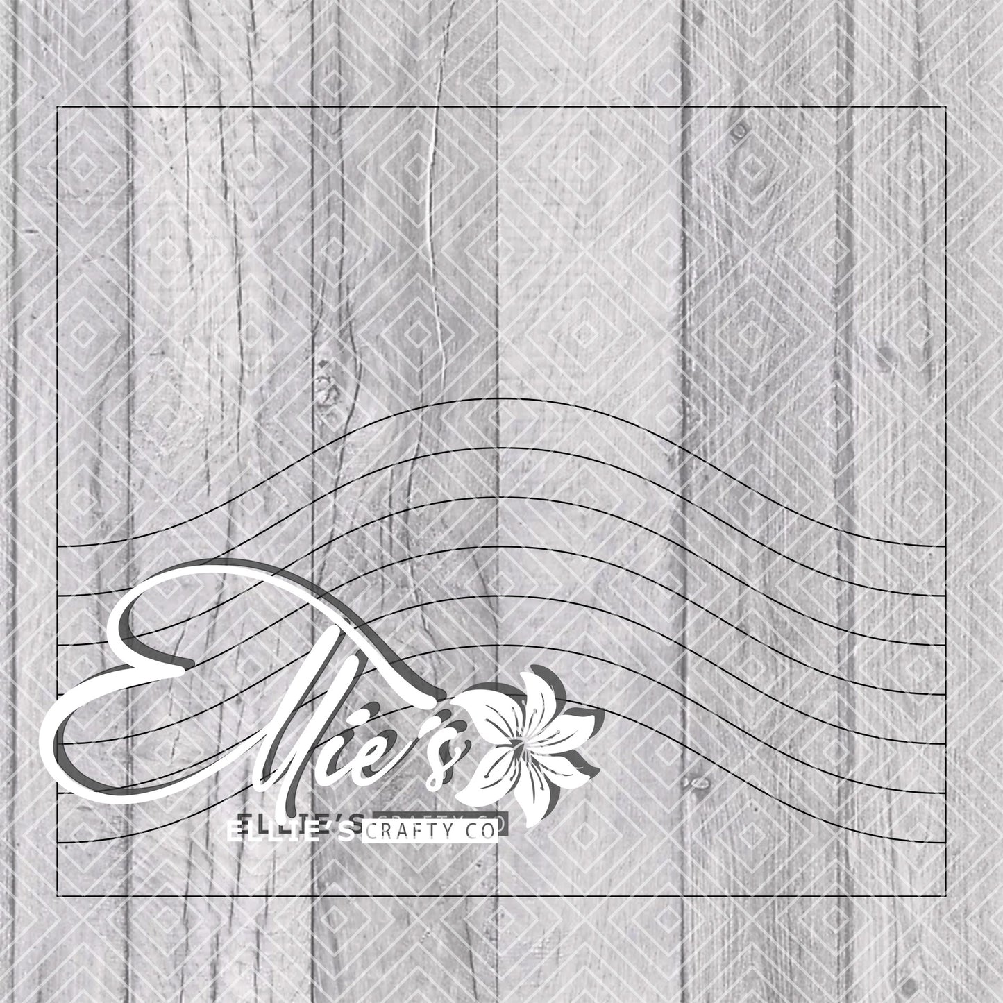 Pride Wave Split Template for Straight Tumblers