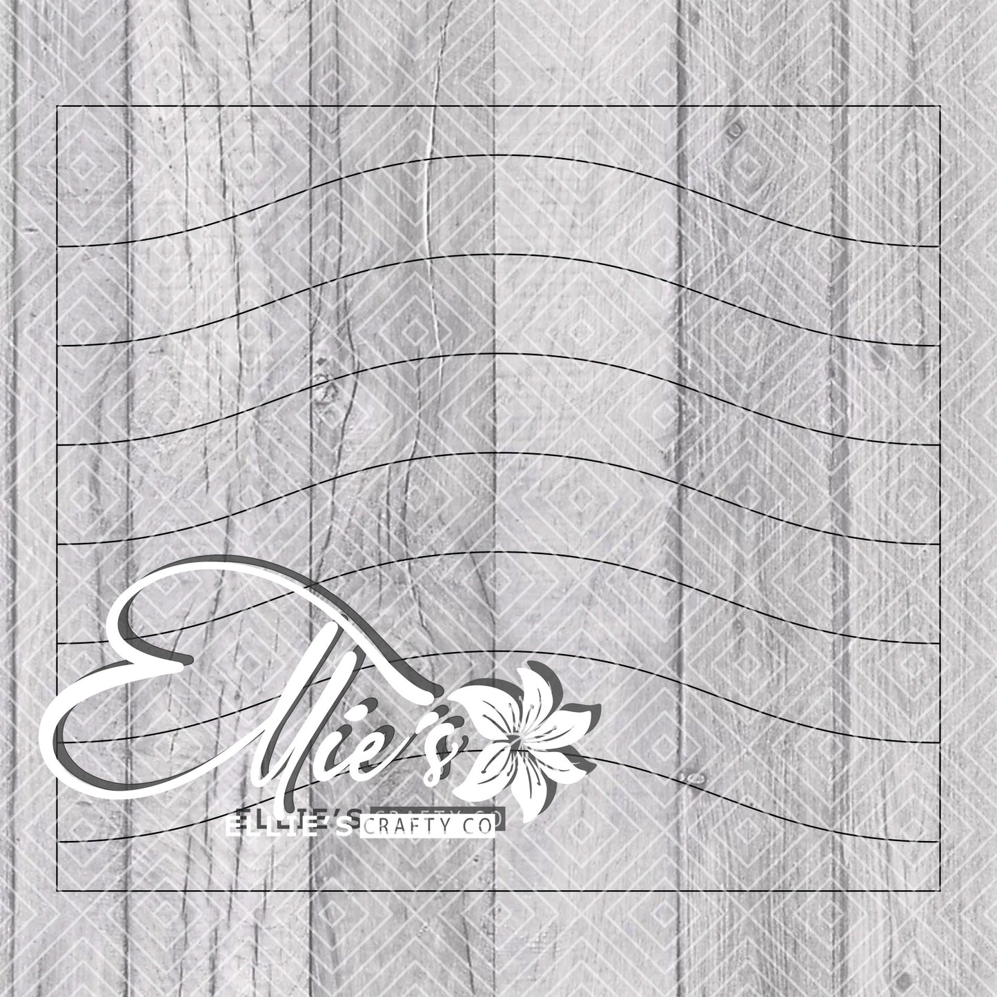 Pride Wave Split Template for Straight Tumblers