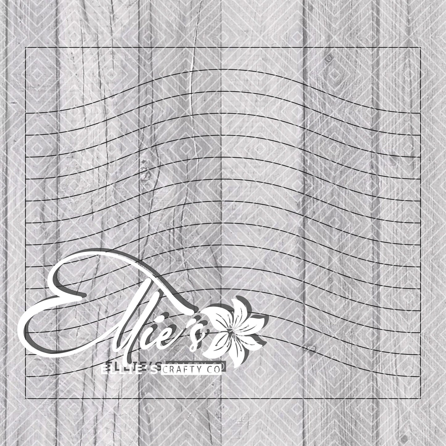 Pride Wave Split Template for Straight Tumblers