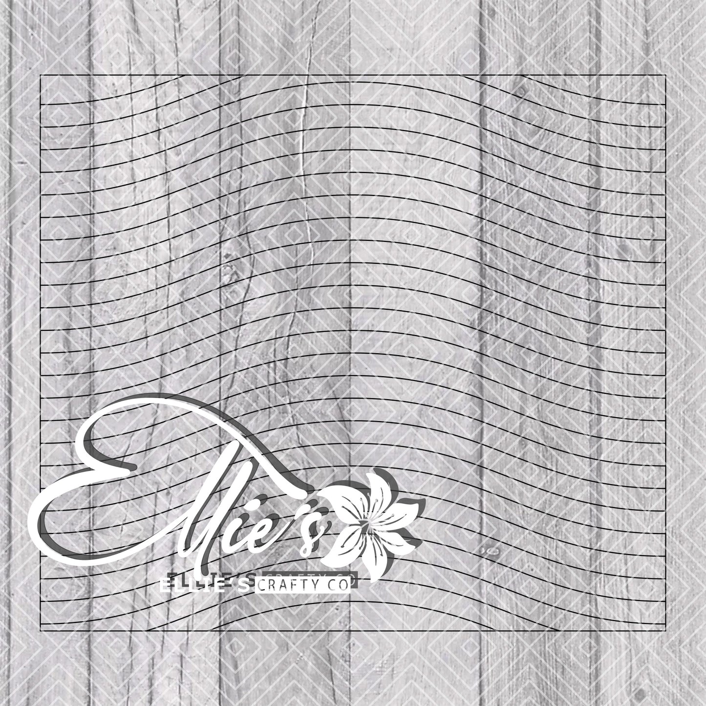 Pride Wave Split Template for Straight Tumblers