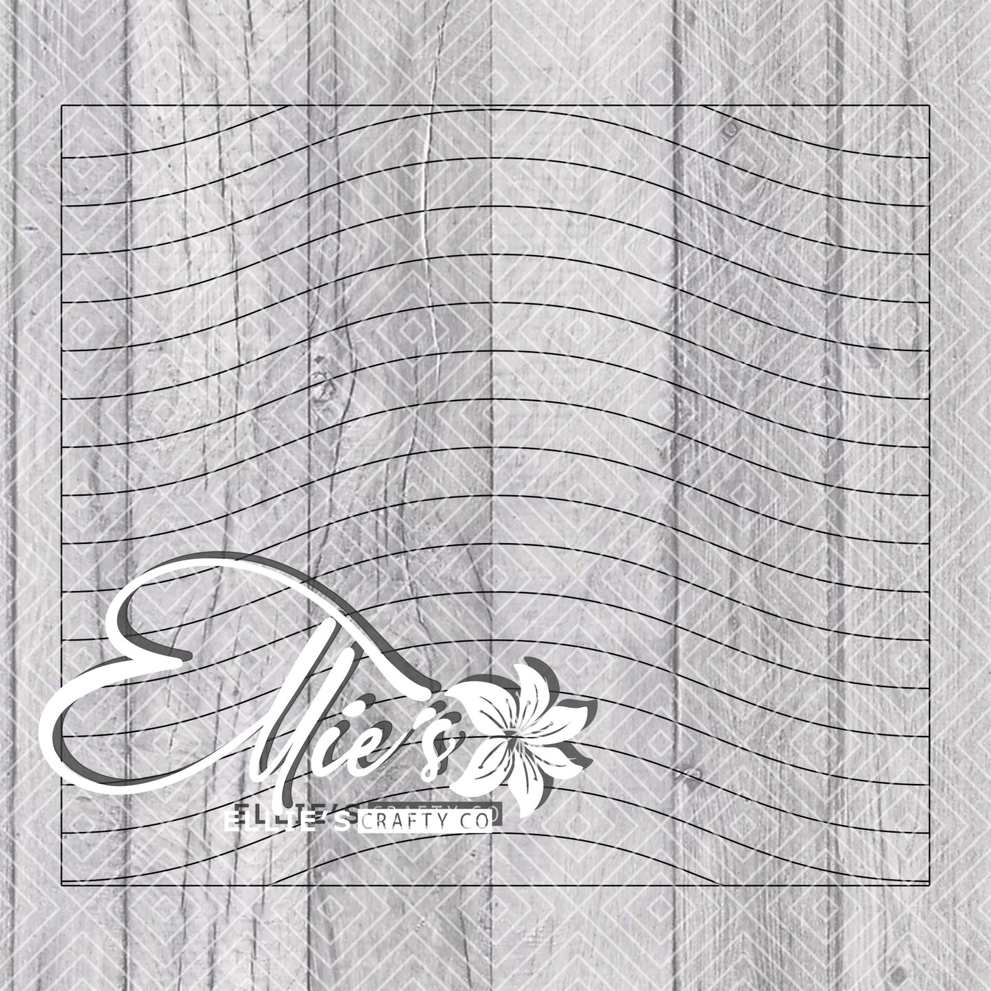 Pride Wave Split Template for Straight Tumblers