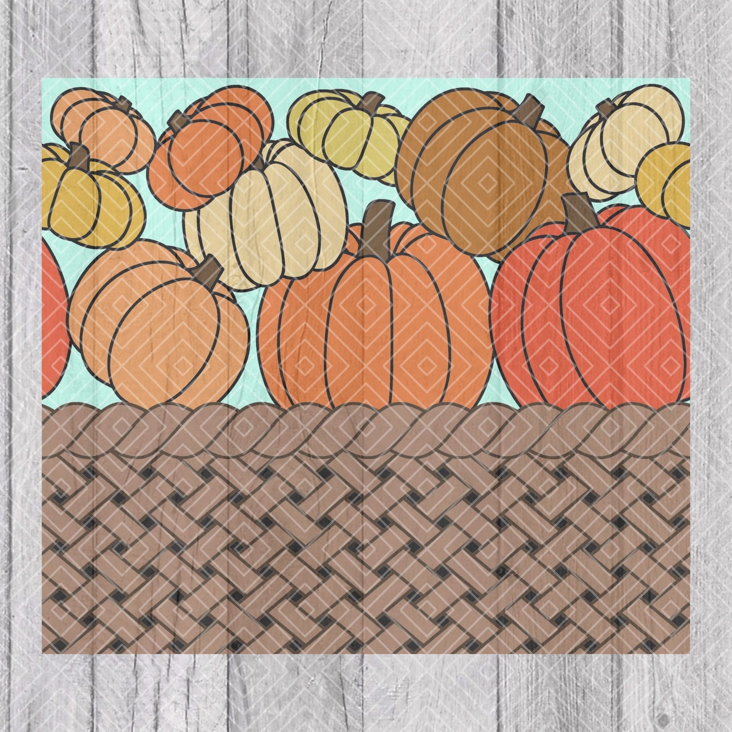 Pumpkin Fest V1 Template for Straight Tumblers