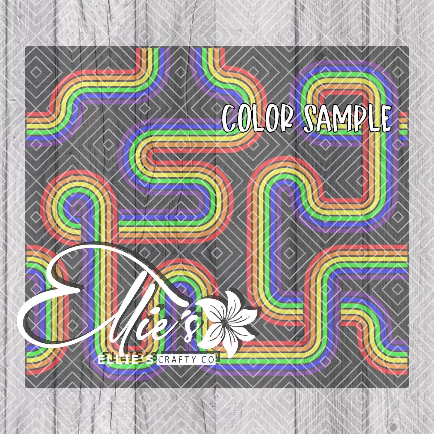 Retro Vibes Collection V1 Template for Straight Tumblers