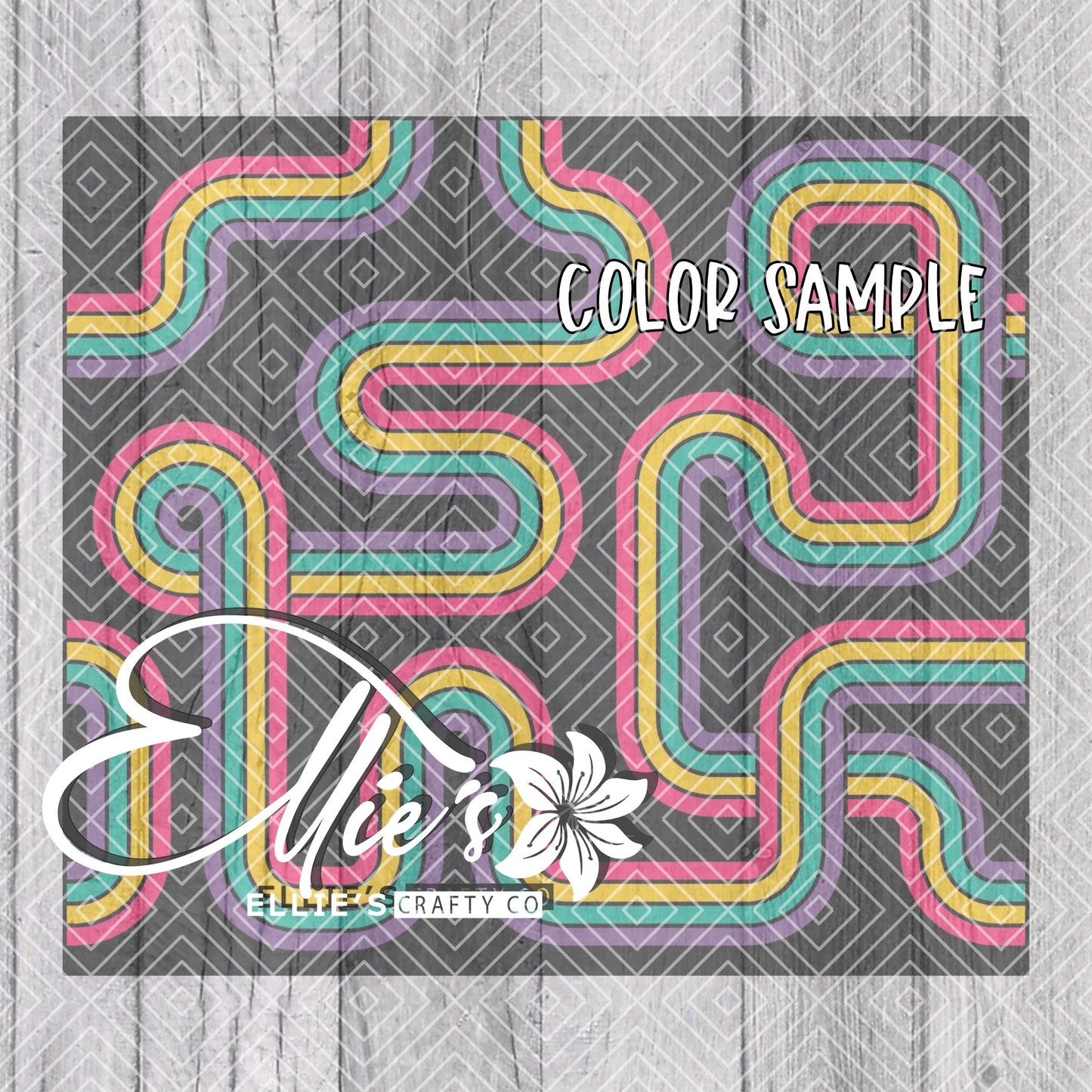 Retro Vibes Collection V1 Template for Straight Tumblers