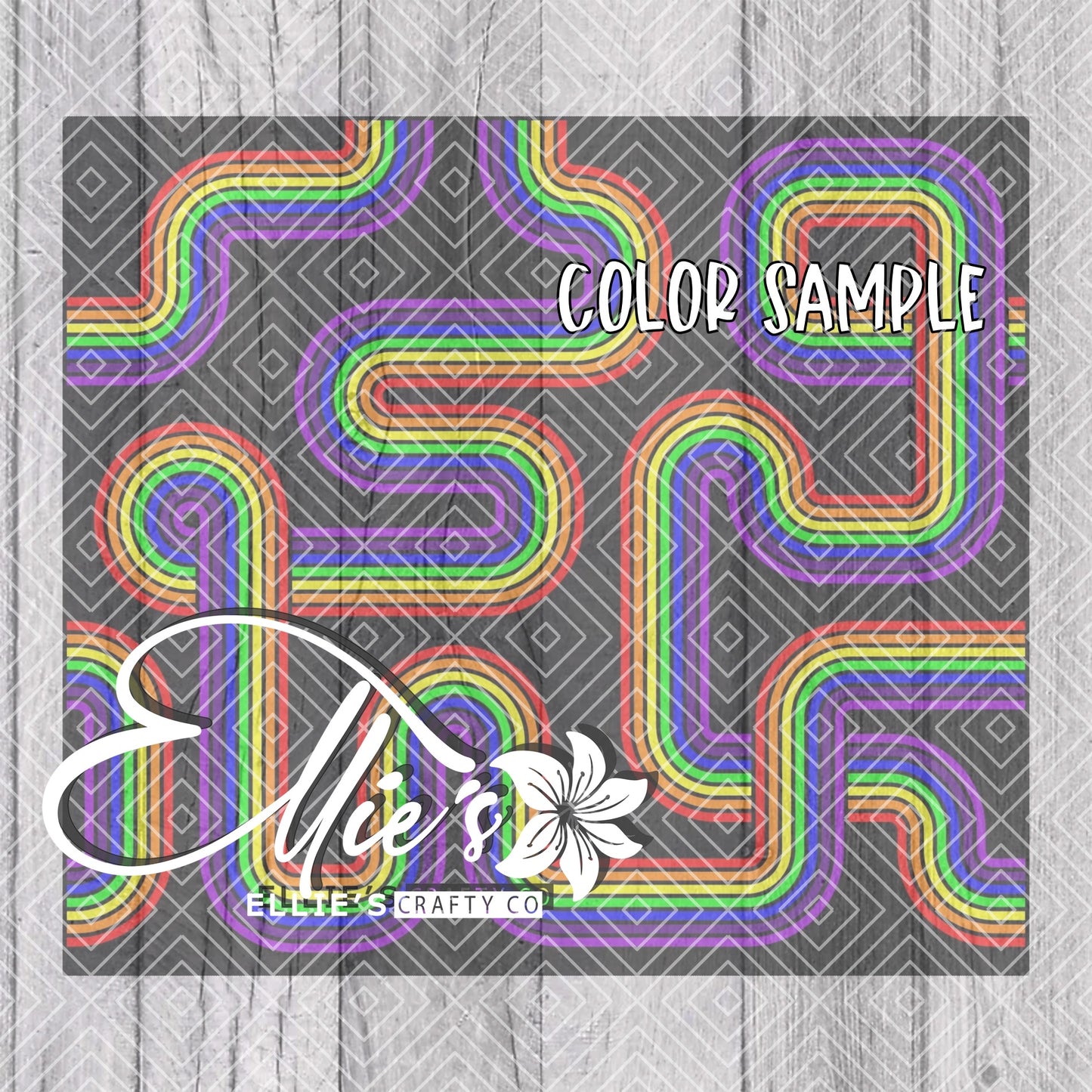 Retro Vibes Collection V1 Template for Straight Tumblers