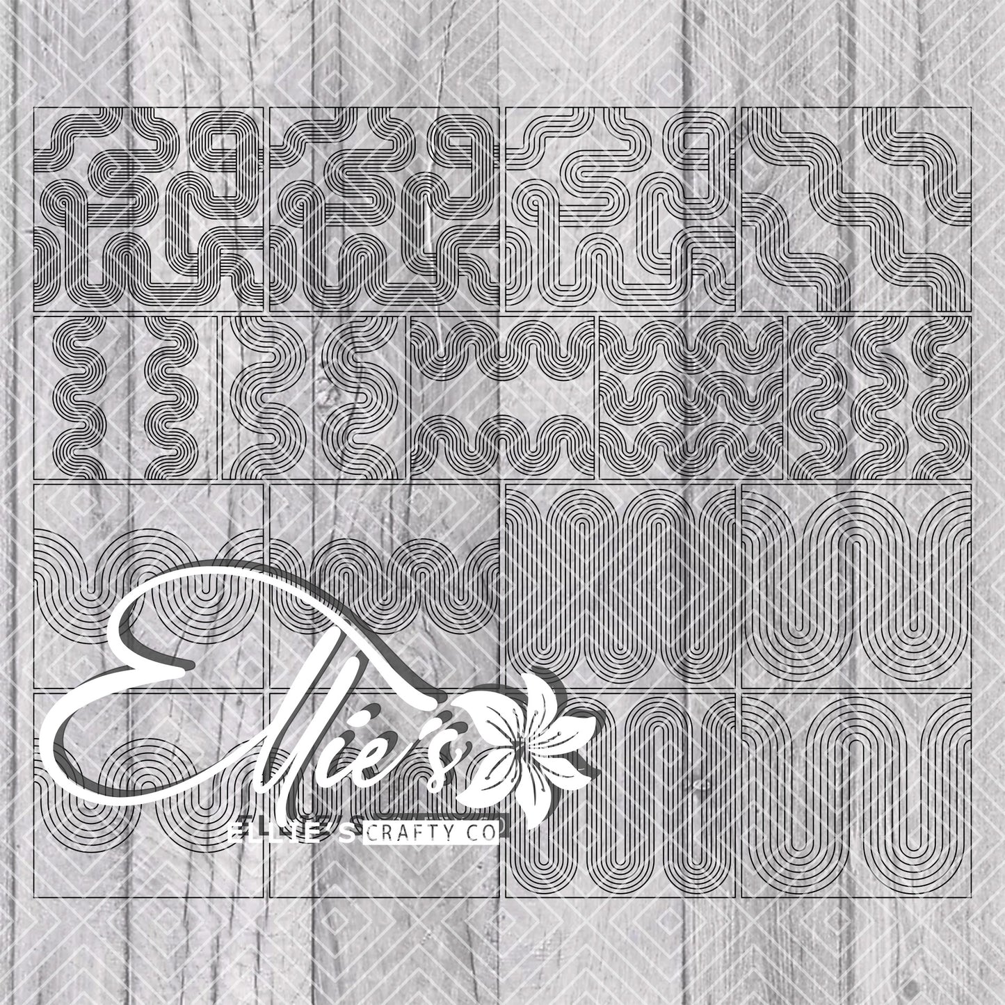 Retro Vibes Collection V1-V4 Template for Straight Tumblers