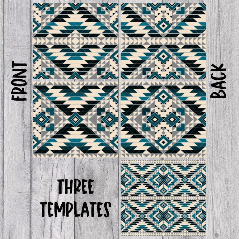 Southwestern Mosaic V1 Template for Straight Tumblers