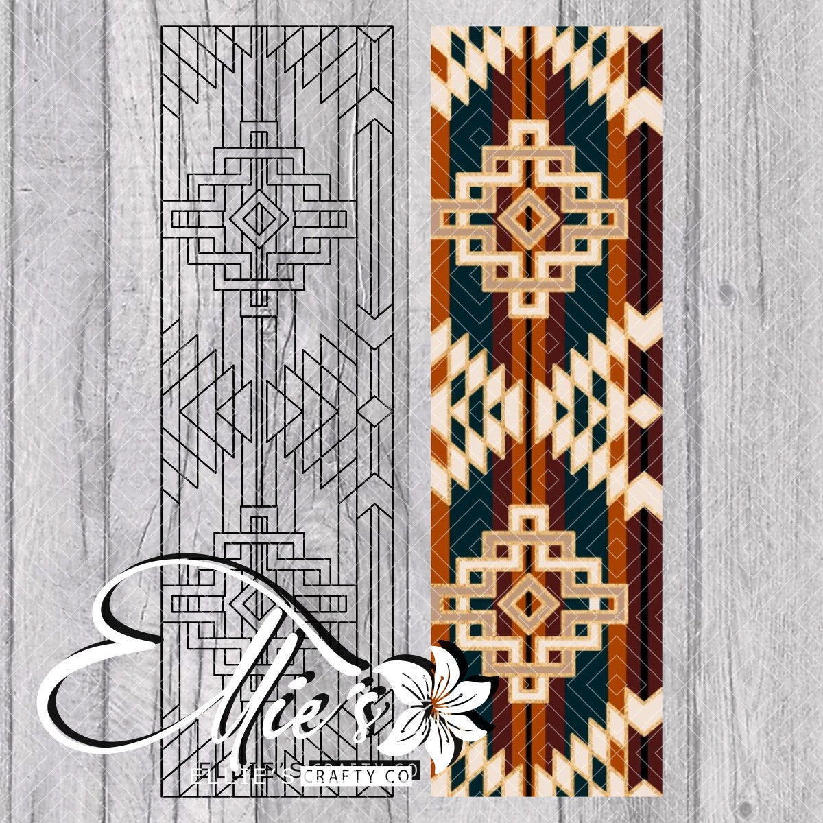 Southwestern Mosaic Blanket Pen Template V3