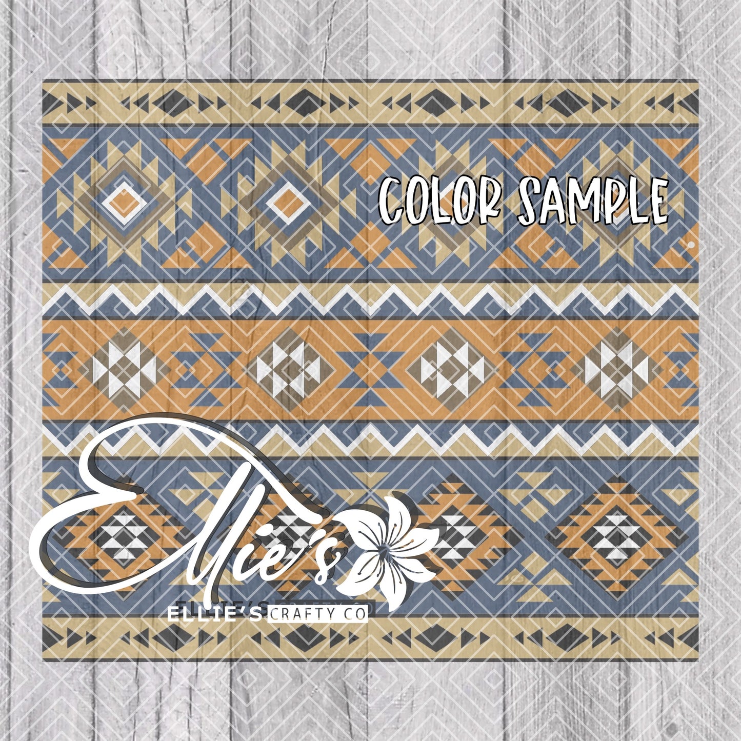 Southwestern Blanket V1 Template for Straight Tumblers