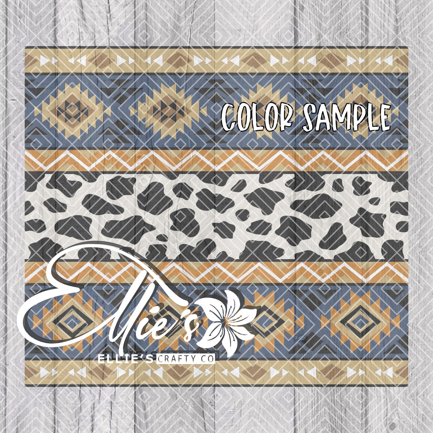Southwestern Blanket V2 Template for Straight Tumblers
