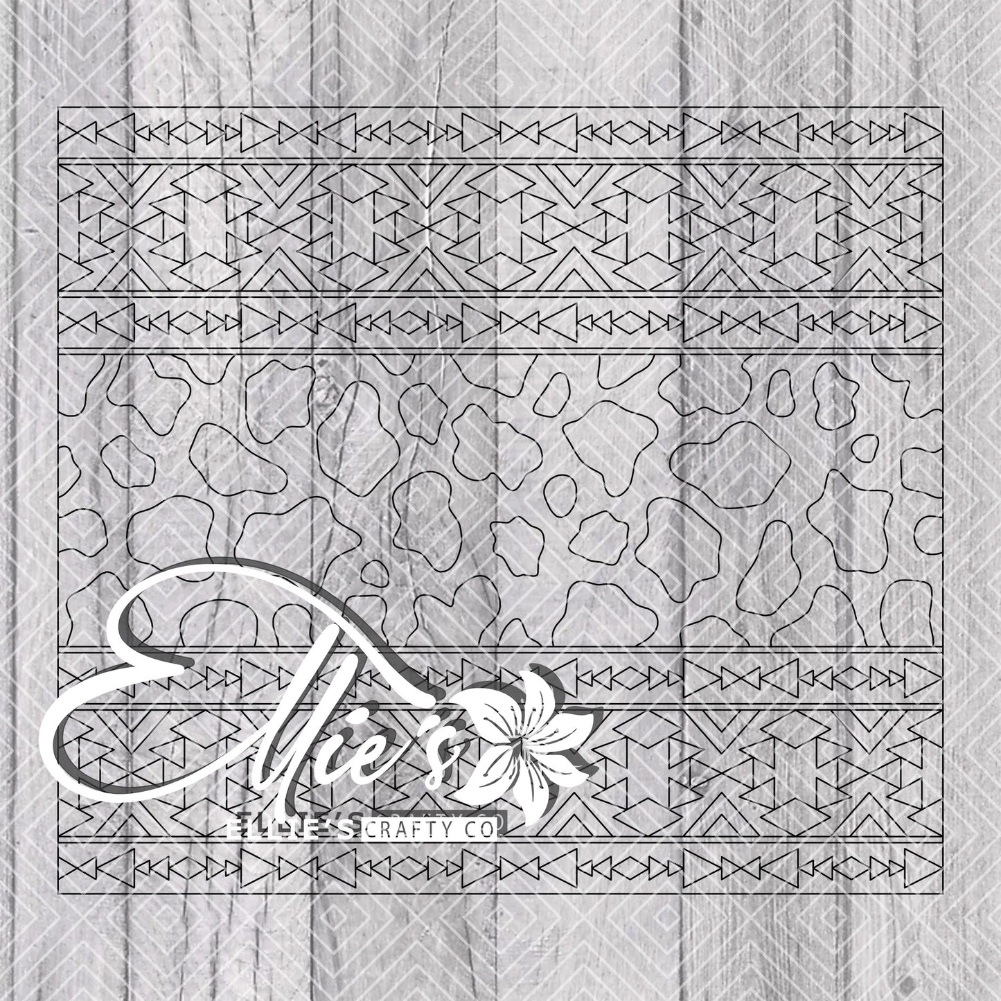 Southwestern Blanket V4 Template for Straight Tumblers