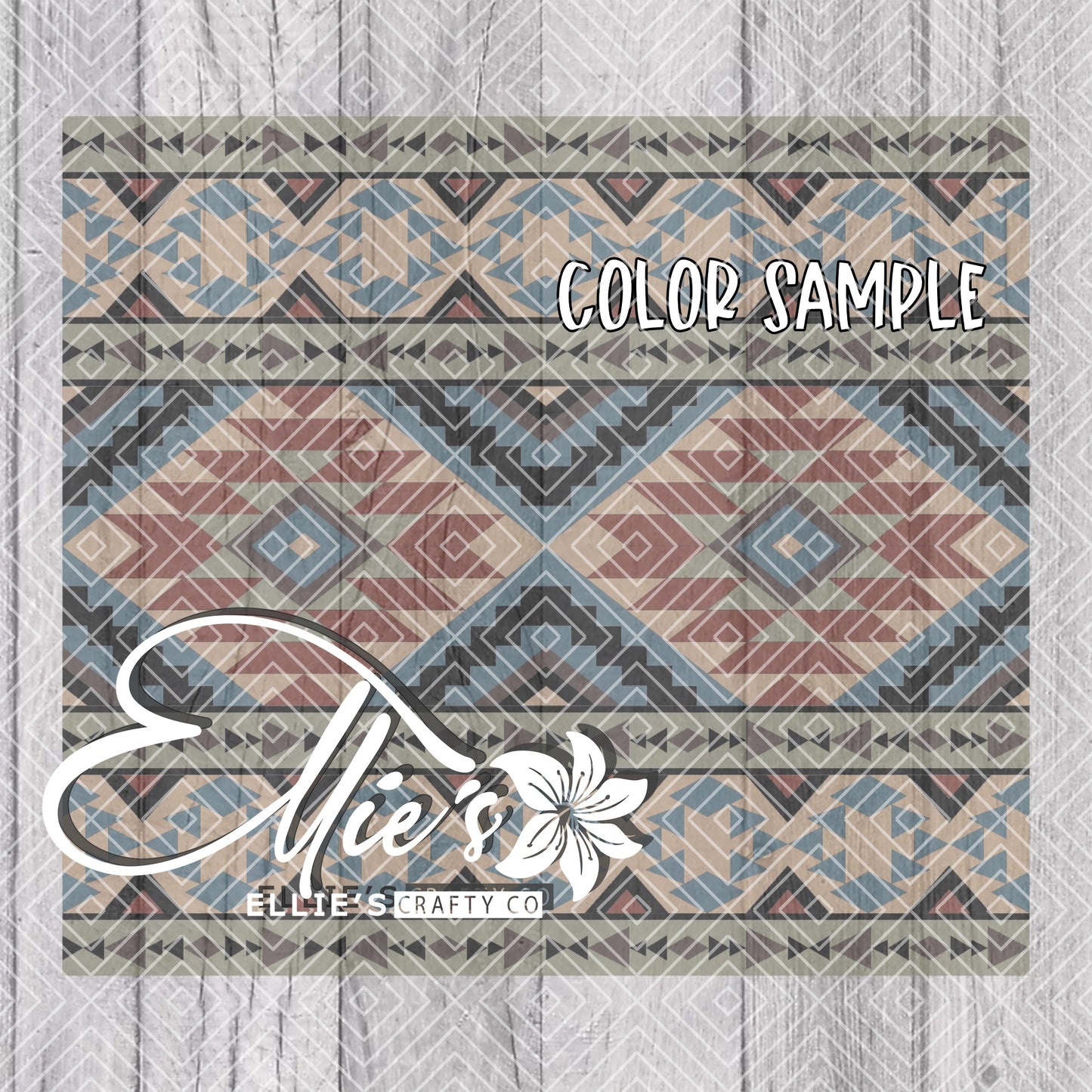 Southwestern Blanket V4 Template for Straight Tumblers