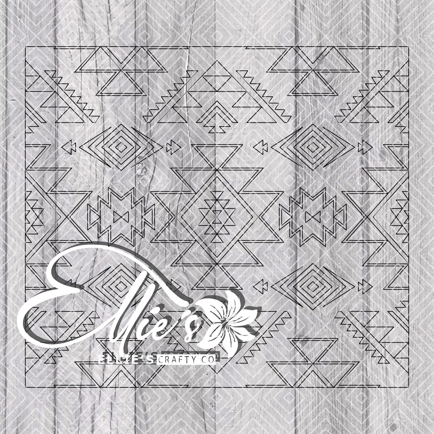 Southwestern Blanket V5 Template for Straight Tumblers