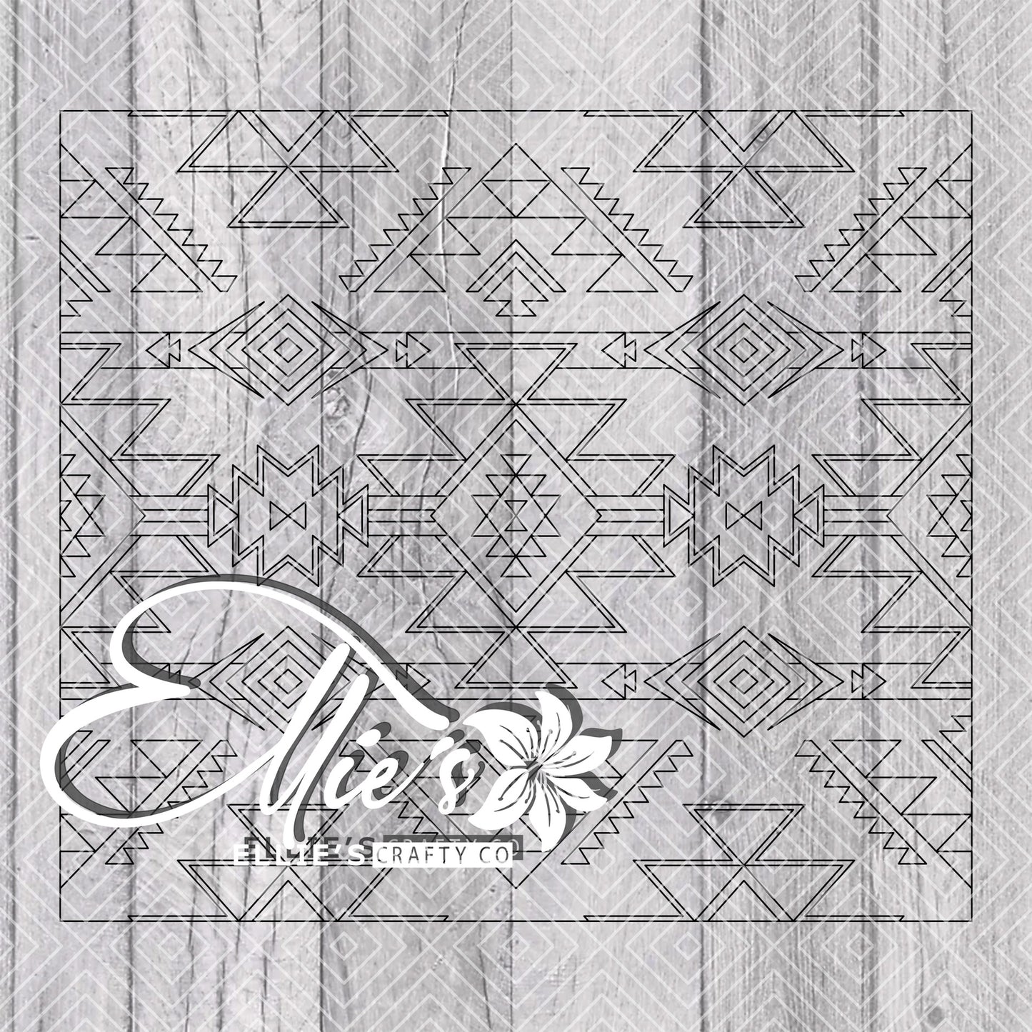 Southwestern Blanket V5 Template for Straight Tumblers