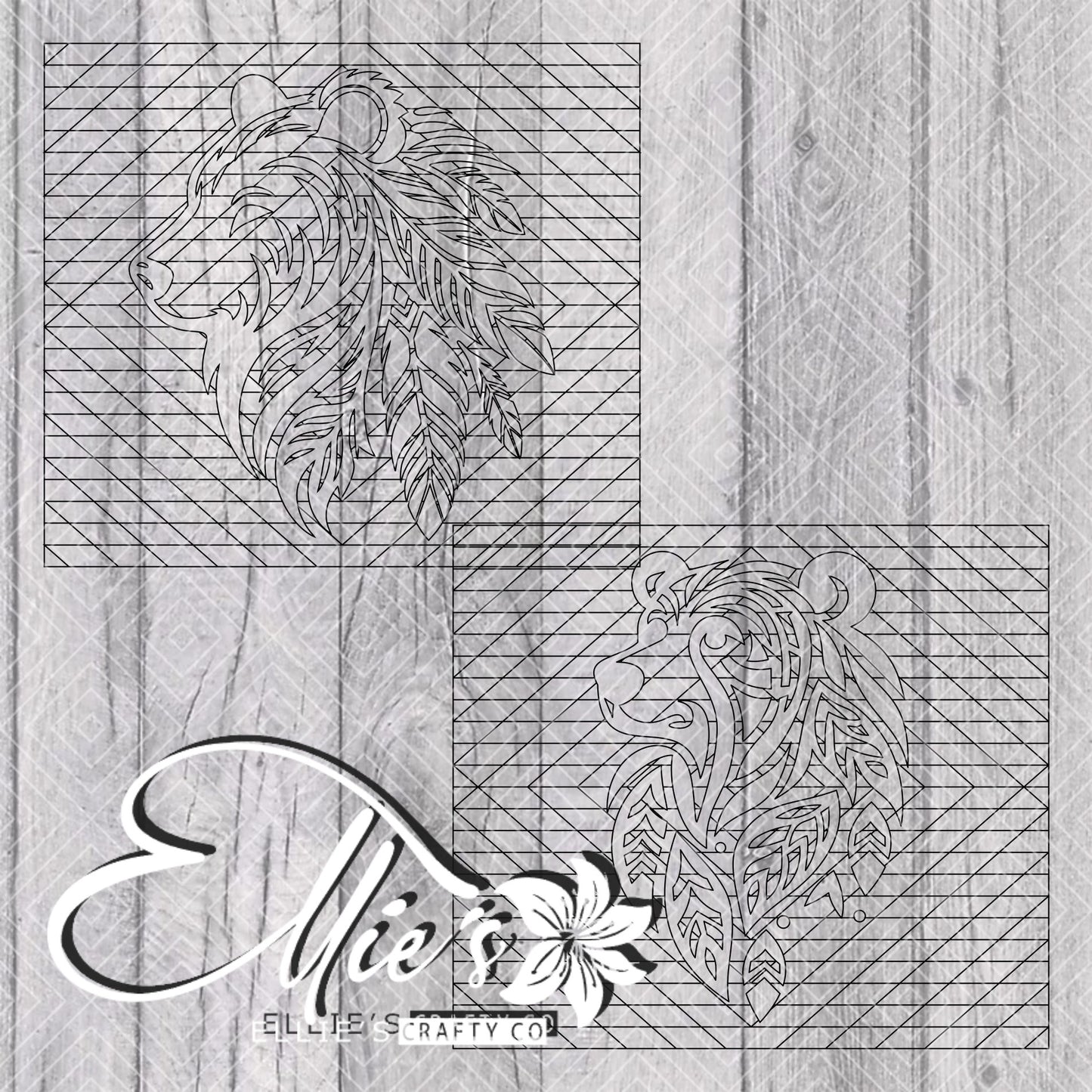 Bravo Inspired Southwestern Bears Template for Straight Tumblers