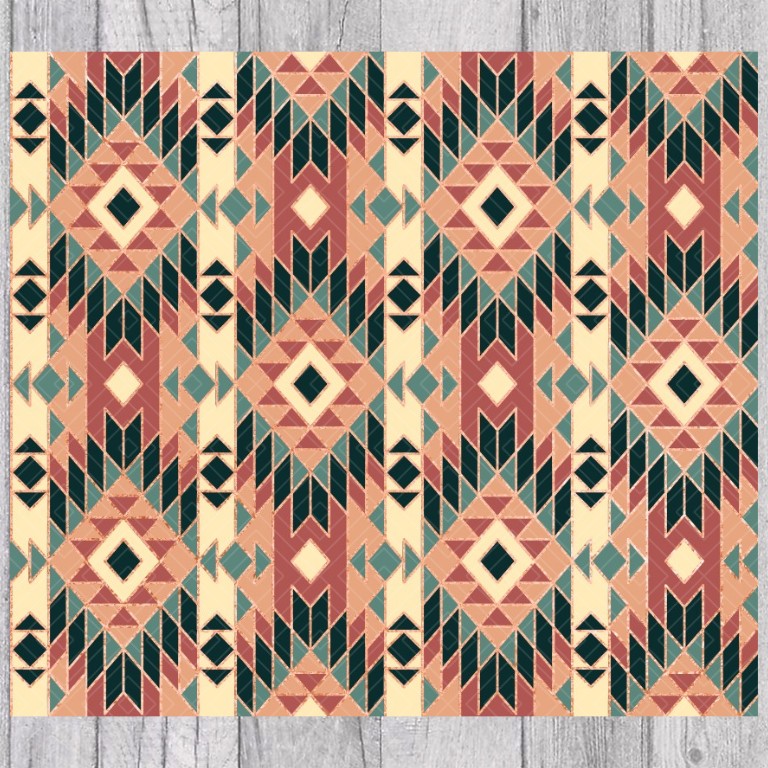 Southwestern Blanket V6 Template for Straight Tumblers