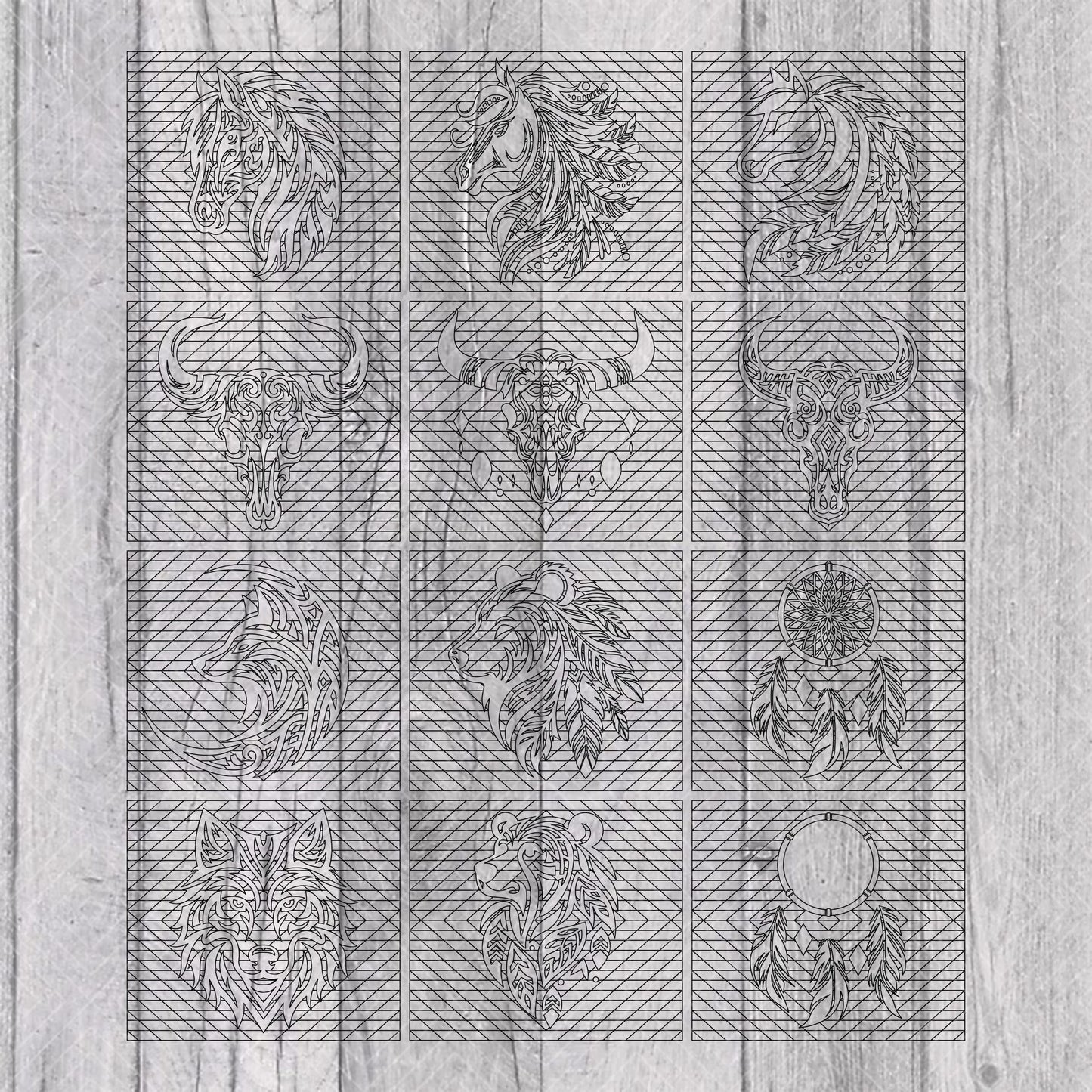 Bravo Inspired Southwestern Bundle Template for Straight Tumblers