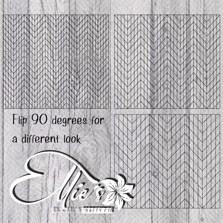 Southwestern Chevron Template for Straight Tumblers