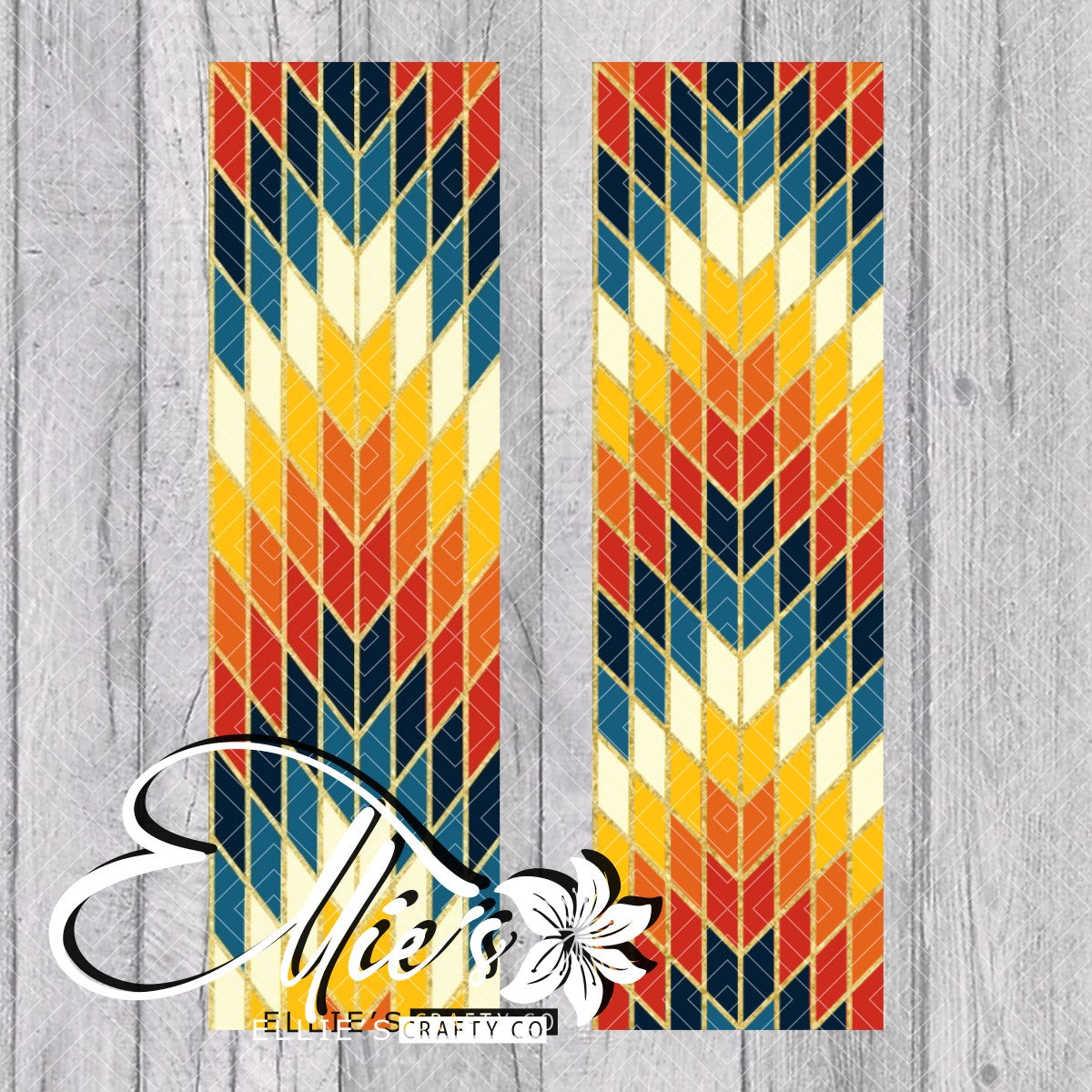 Southwestern Chevron Pen Template