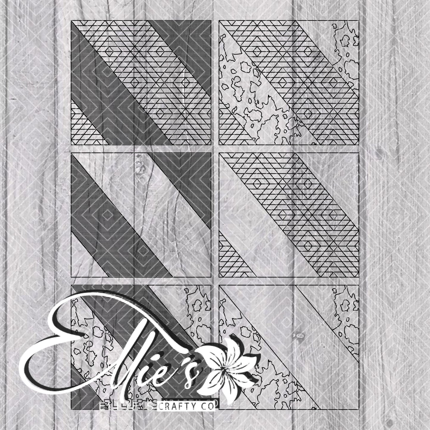 Southwestern Swirl Collection V2 Template for Straight Tumblers